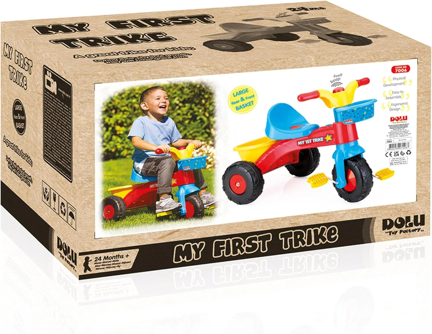 Dolu My First Trike Multicoloured - Image 3