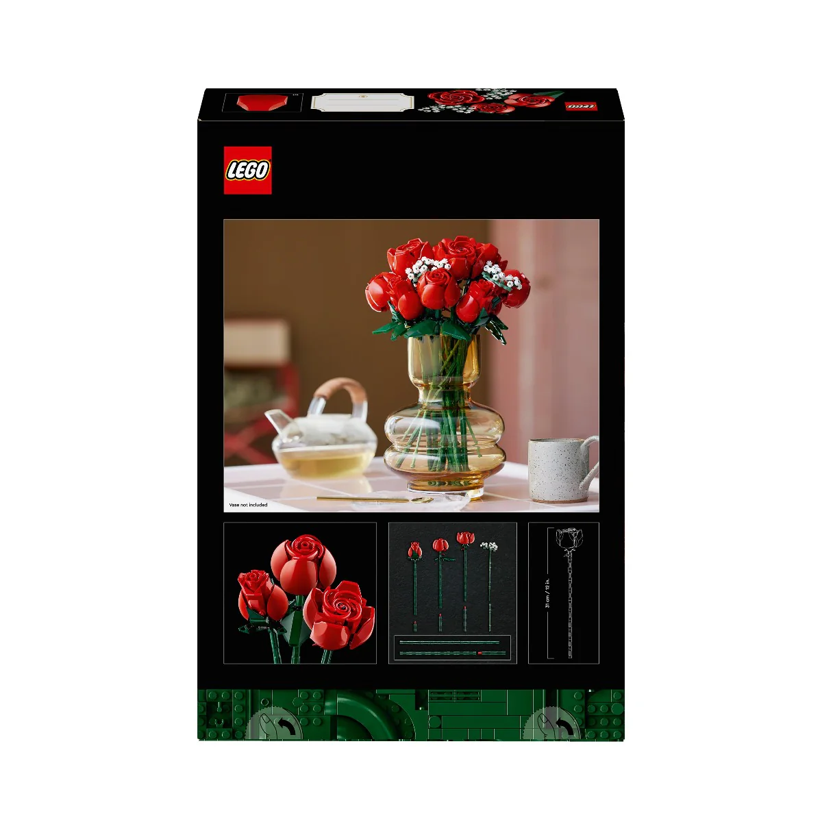 LEGO 10328 Icons Bouquet of Roses Flowers Décor Set for Adults - Image 8