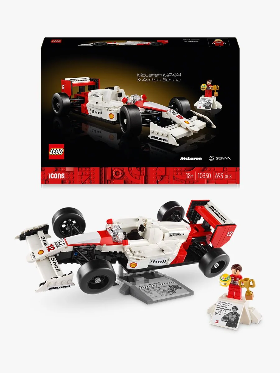 LEGO 10330 Icons McLaren MP4/4 & Ayrton Senna Car Set for Adults - Image 10