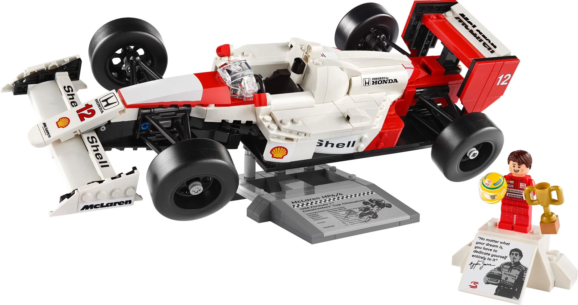 LEGO 10330 Icons McLaren MP4/4 & Ayrton Senna Car Set for Adults - Image 9