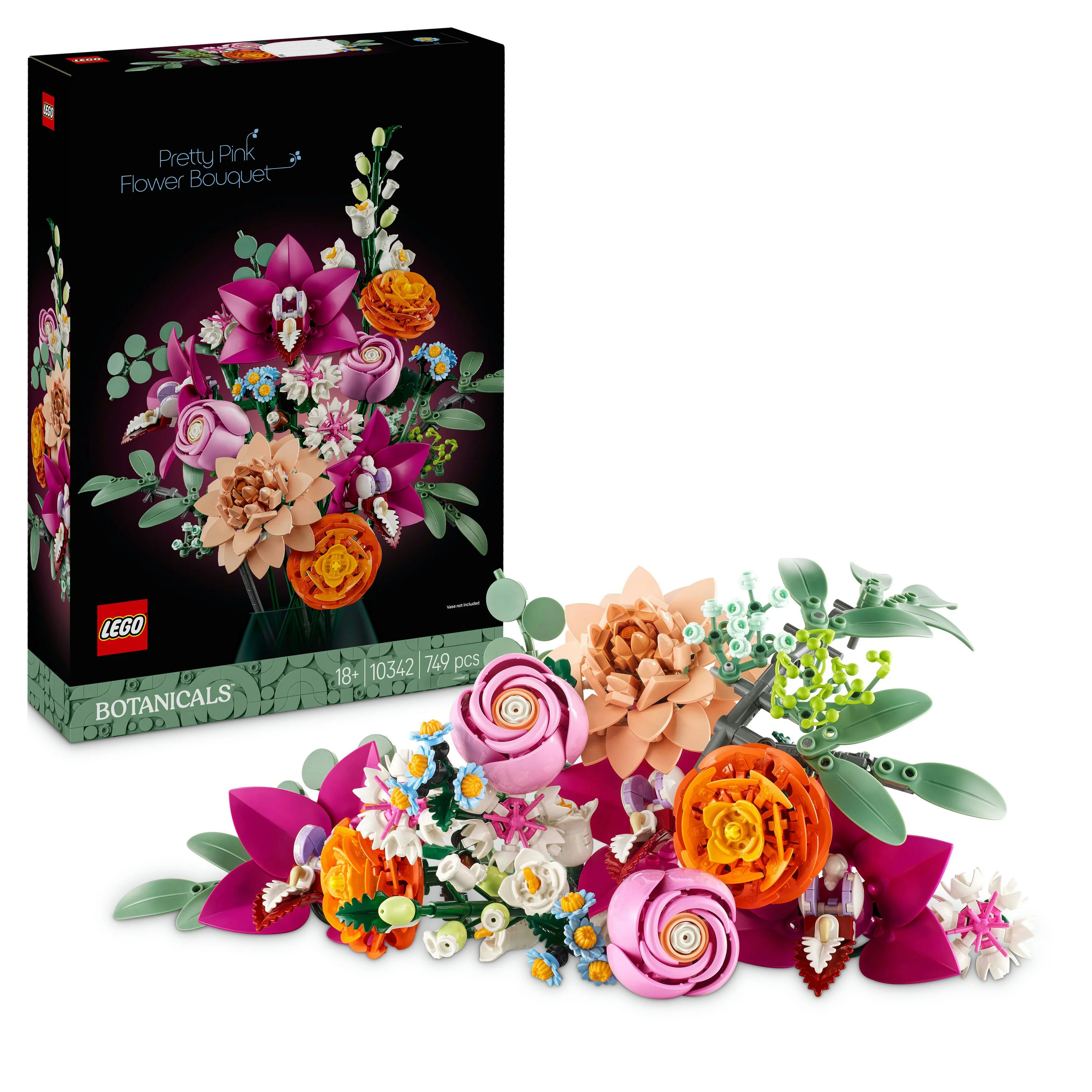LEGO 10342 Pretty Pink Flower Bouquet - Image 6