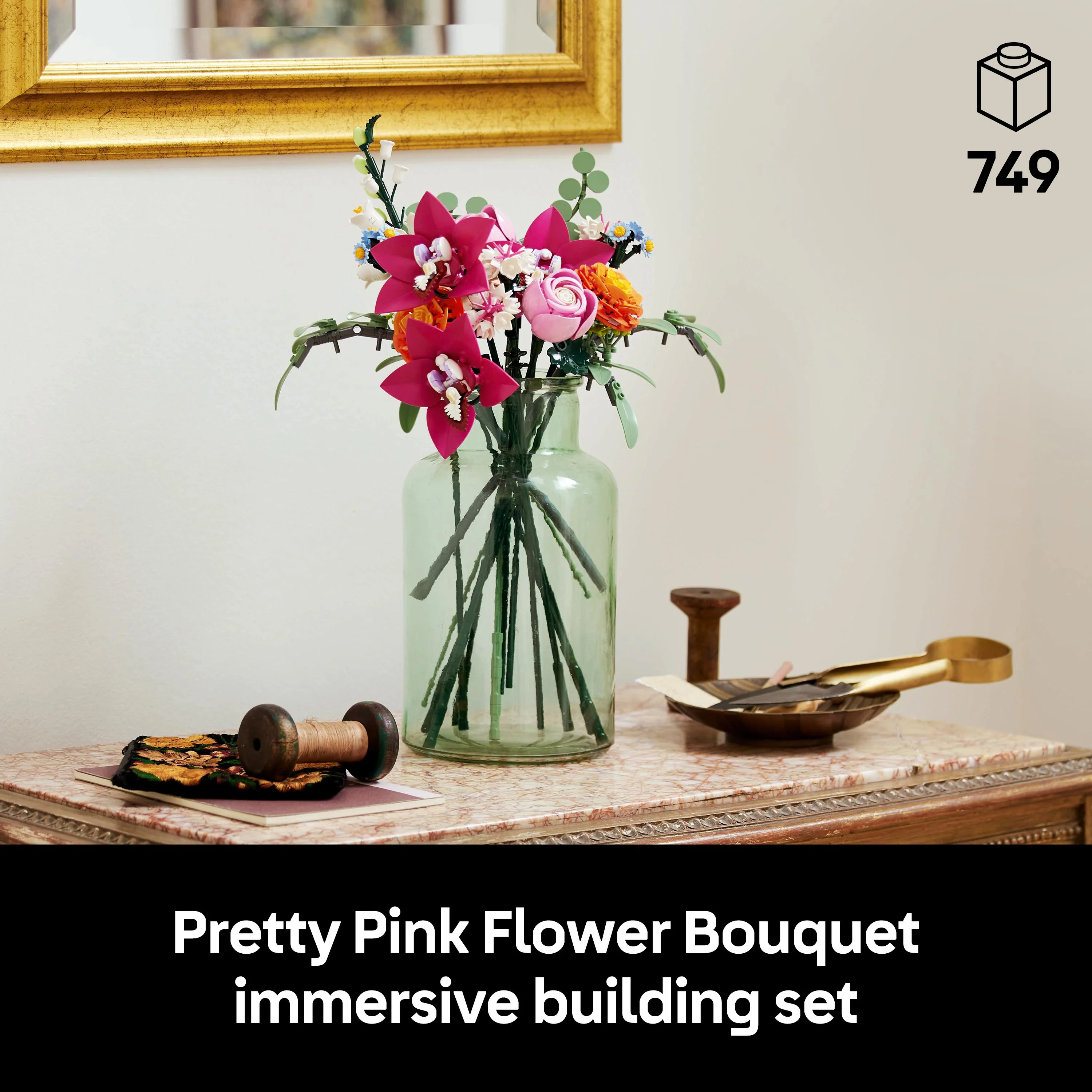 LEGO 10342 Pretty Pink Flower Bouquet - Image 8