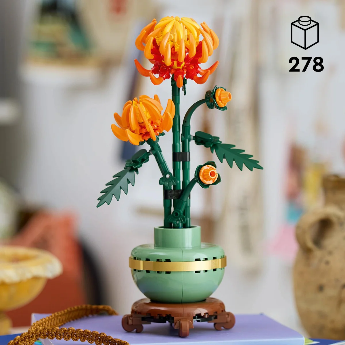 LEGO 10368 Icons Chrysanthemum Flower Building Set for Adults - Image 3