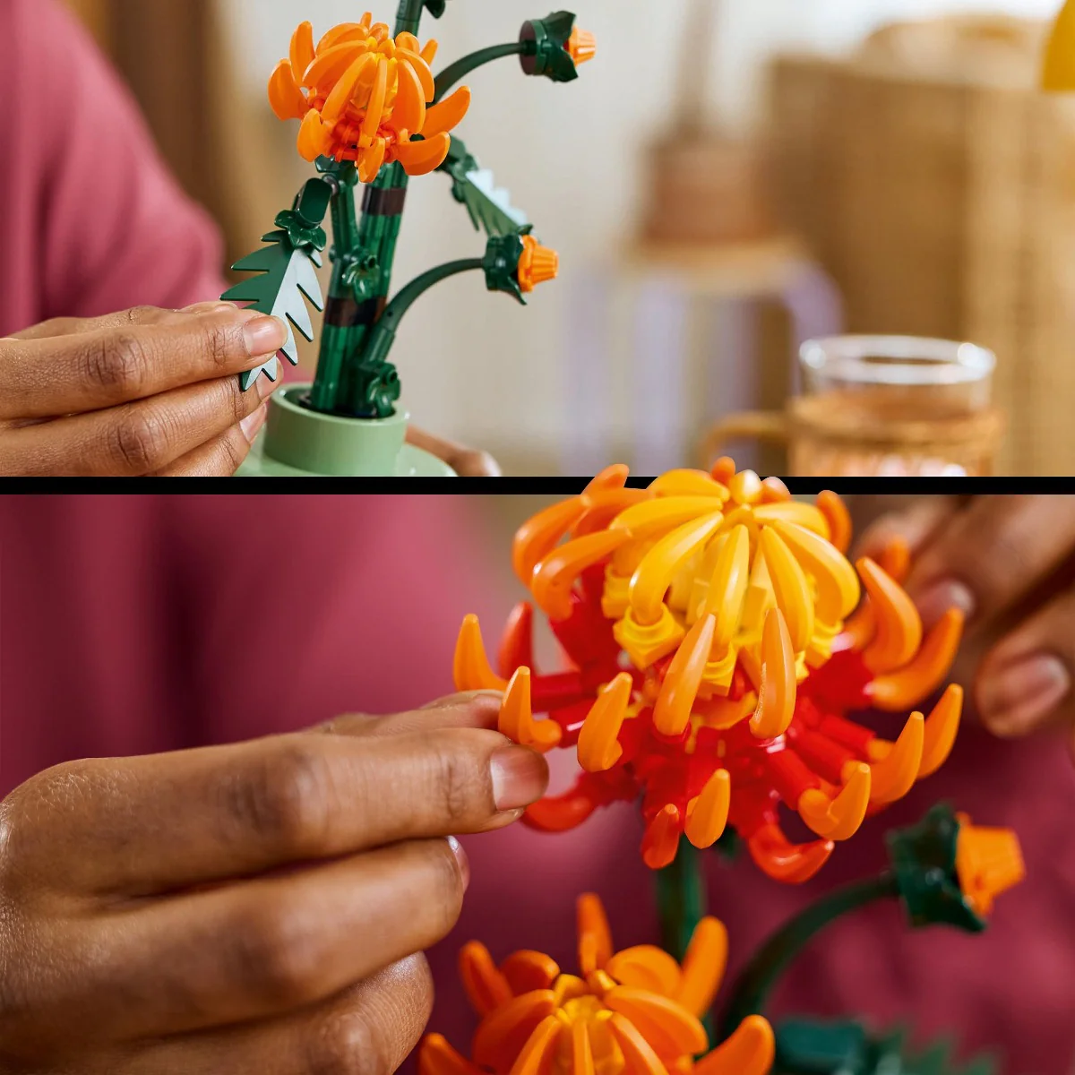 LEGO 10368 Icons Chrysanthemum Flower Building Set for Adults - Image 4