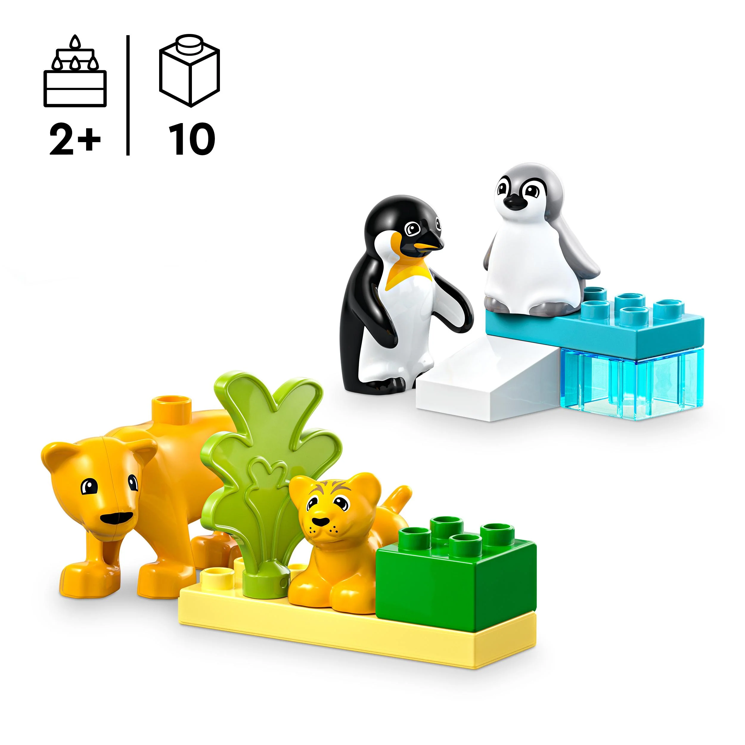 LEGO 10442 DUPLO Wild Animal Families: Penguins & Lions - Image 4