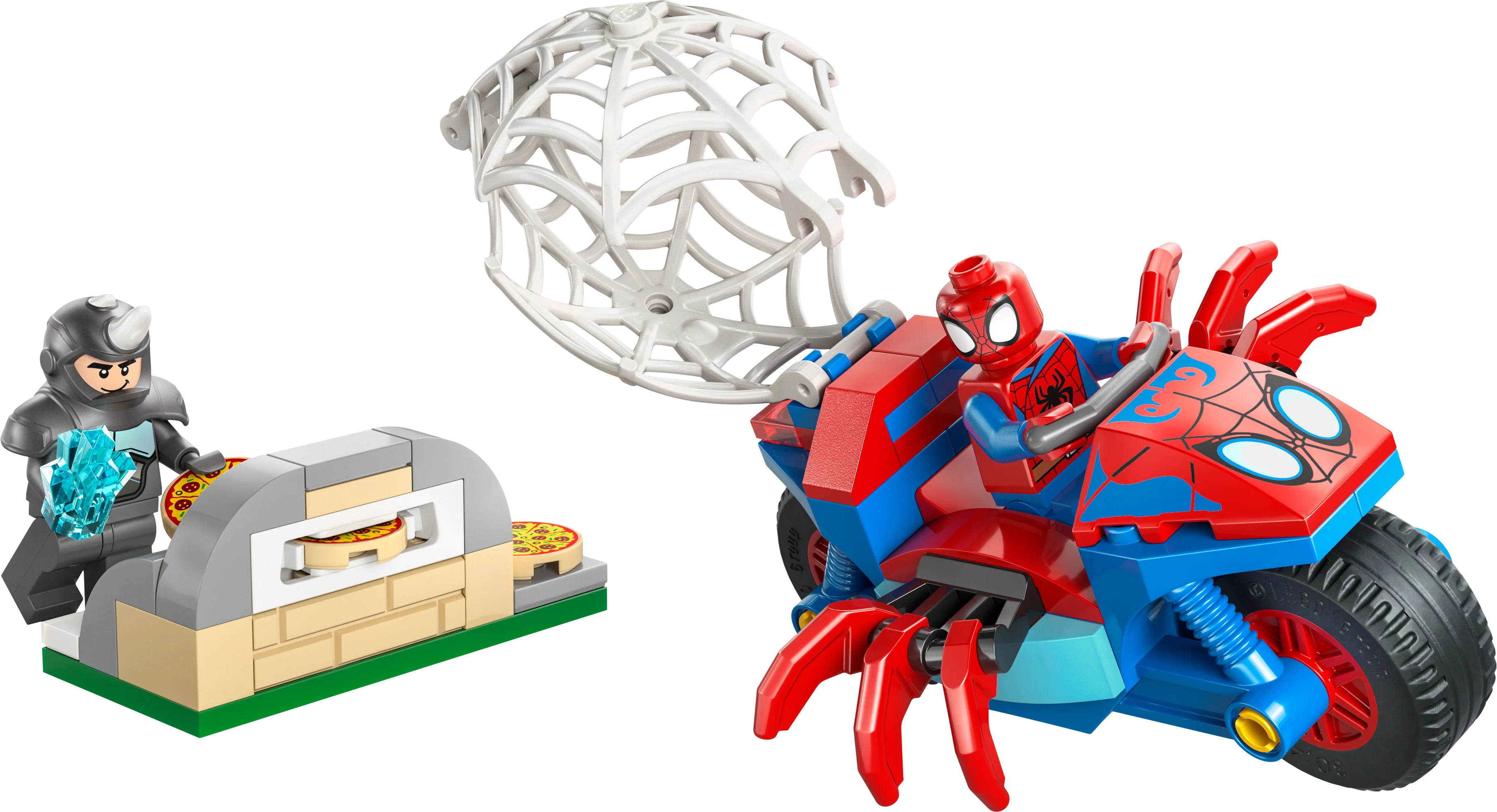 LEGO 11206 Marvel Spidey And His Amazing Friends Spidey on his Motorcycle vs. Rhino - Image 6