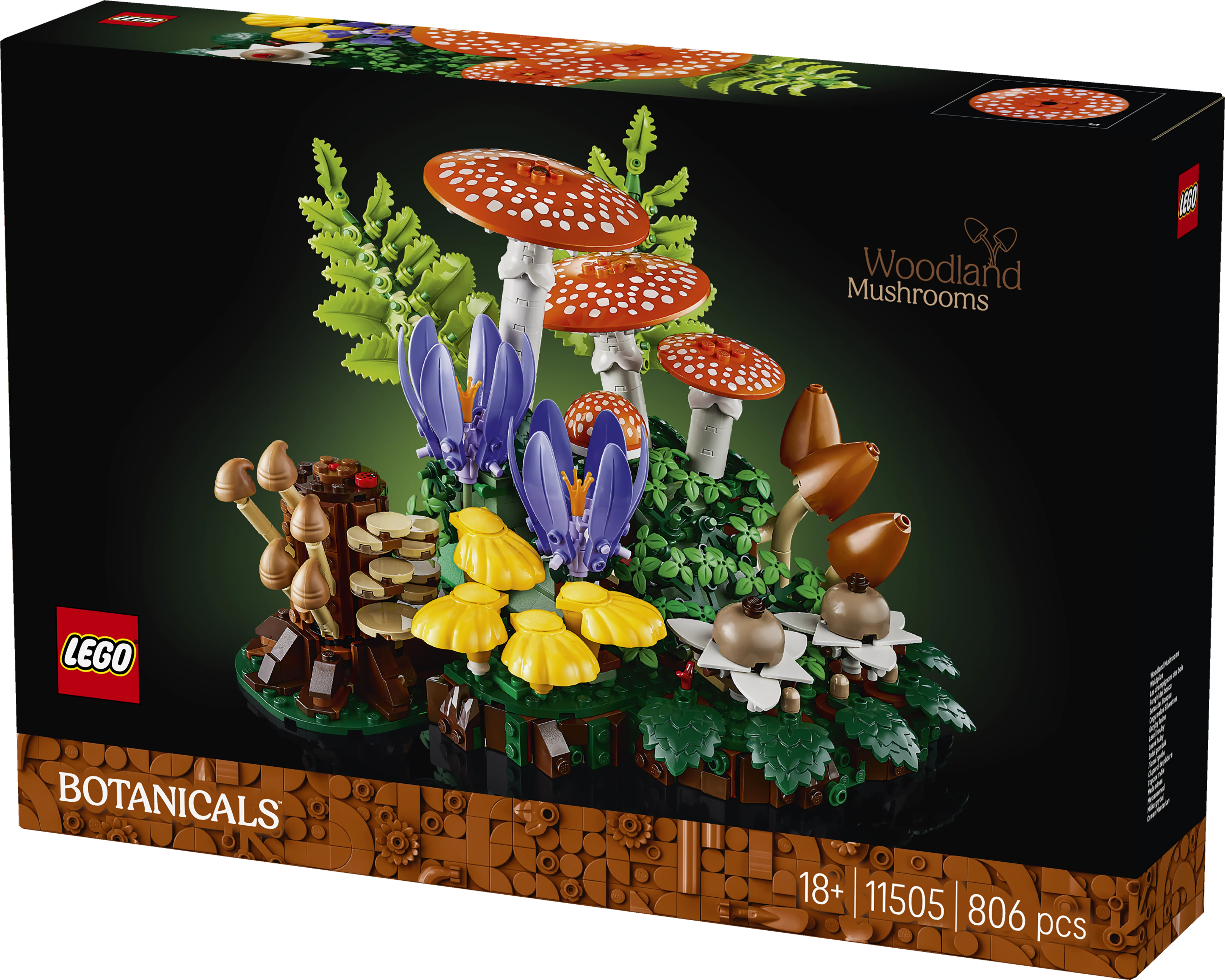 LEGO 11505 Botanicals Woodland Mushrooms Building Set - Image 2