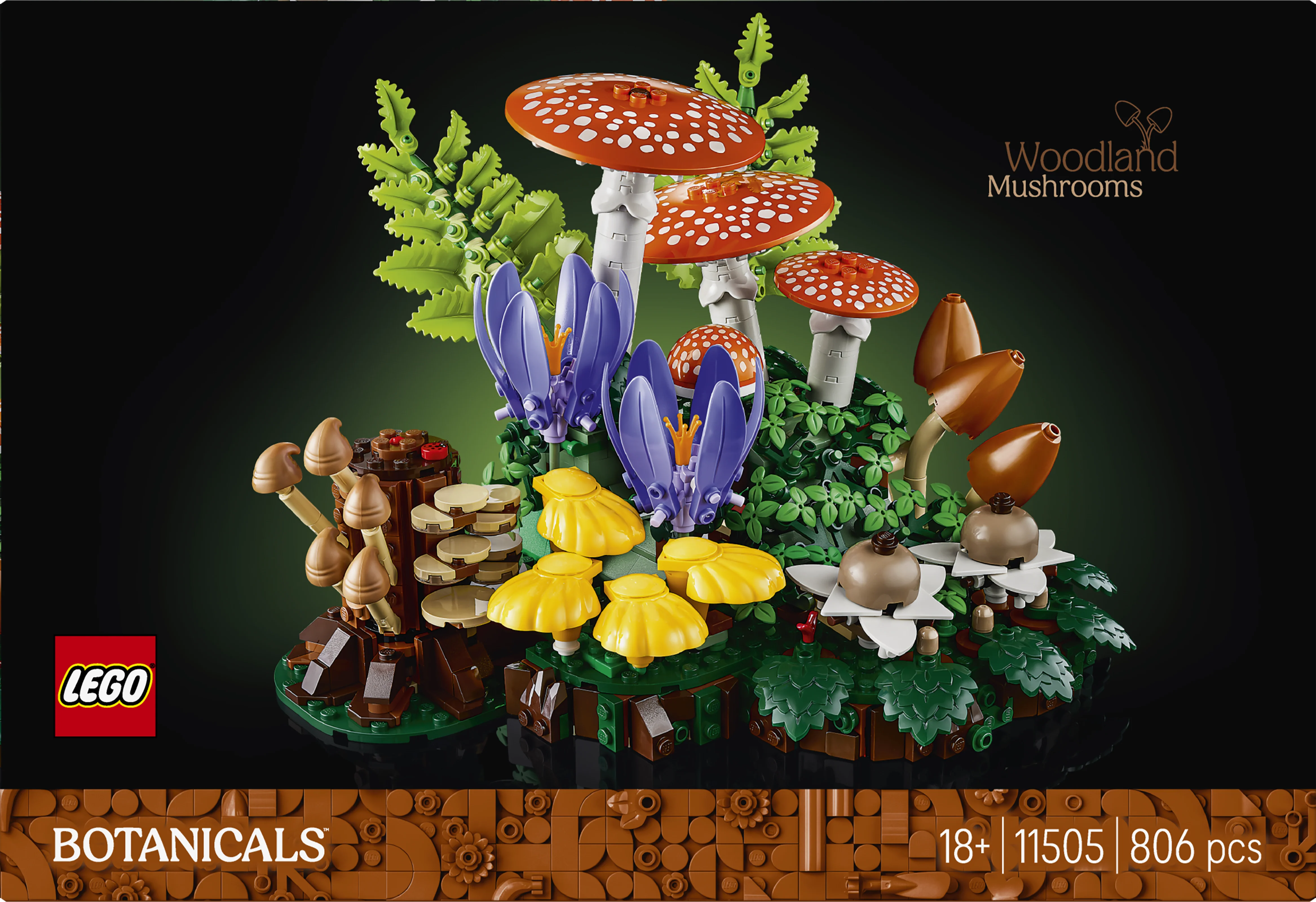 LEGO 11505 Botanicals Woodland Mushrooms Building Set - Image 3