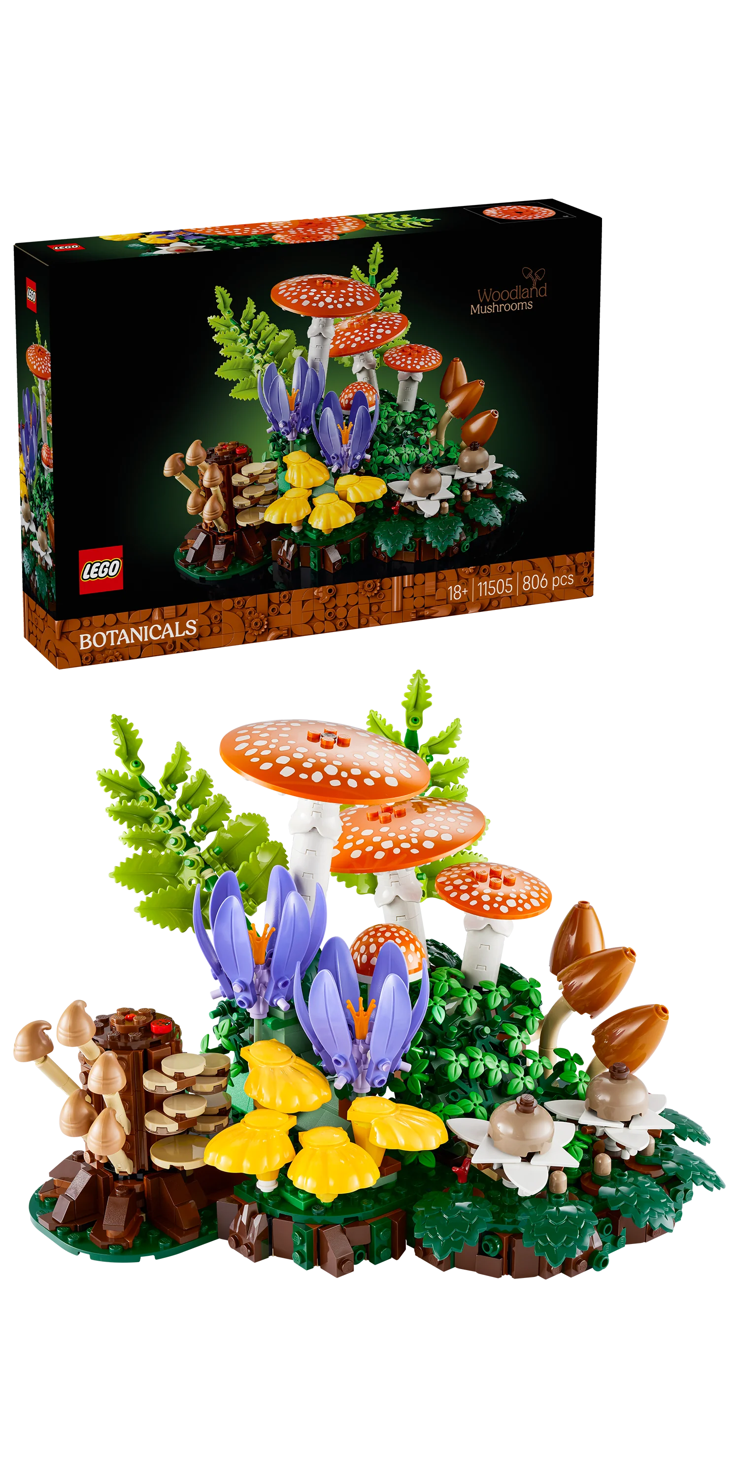 LEGO 11505 Botanicals Woodland Mushrooms Building Set - Image 4