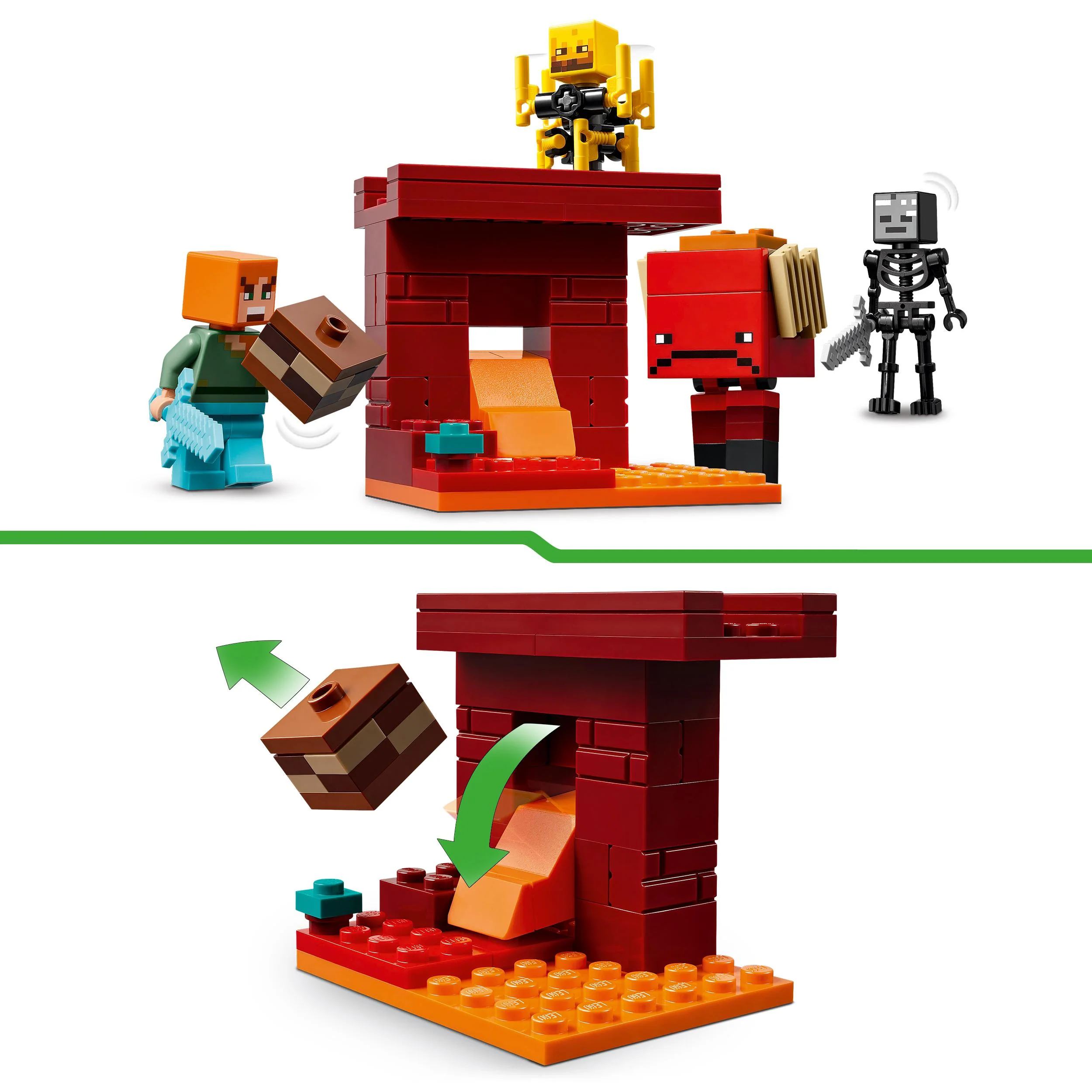 LEGO 21266 Minecraft The Nether Lava Battle - Image 4