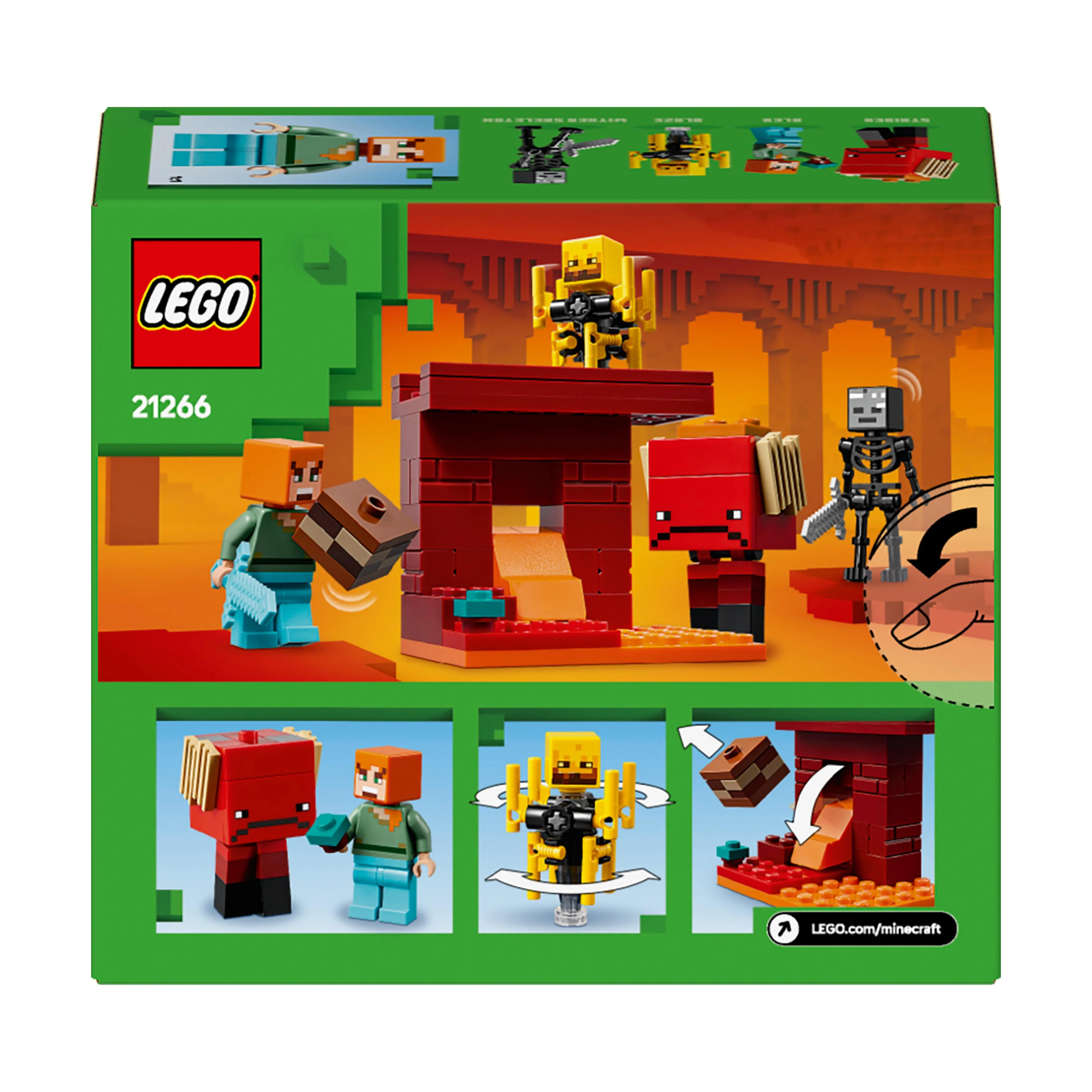 LEGO 21266 Minecraft The Nether Lava Battle - Image 8