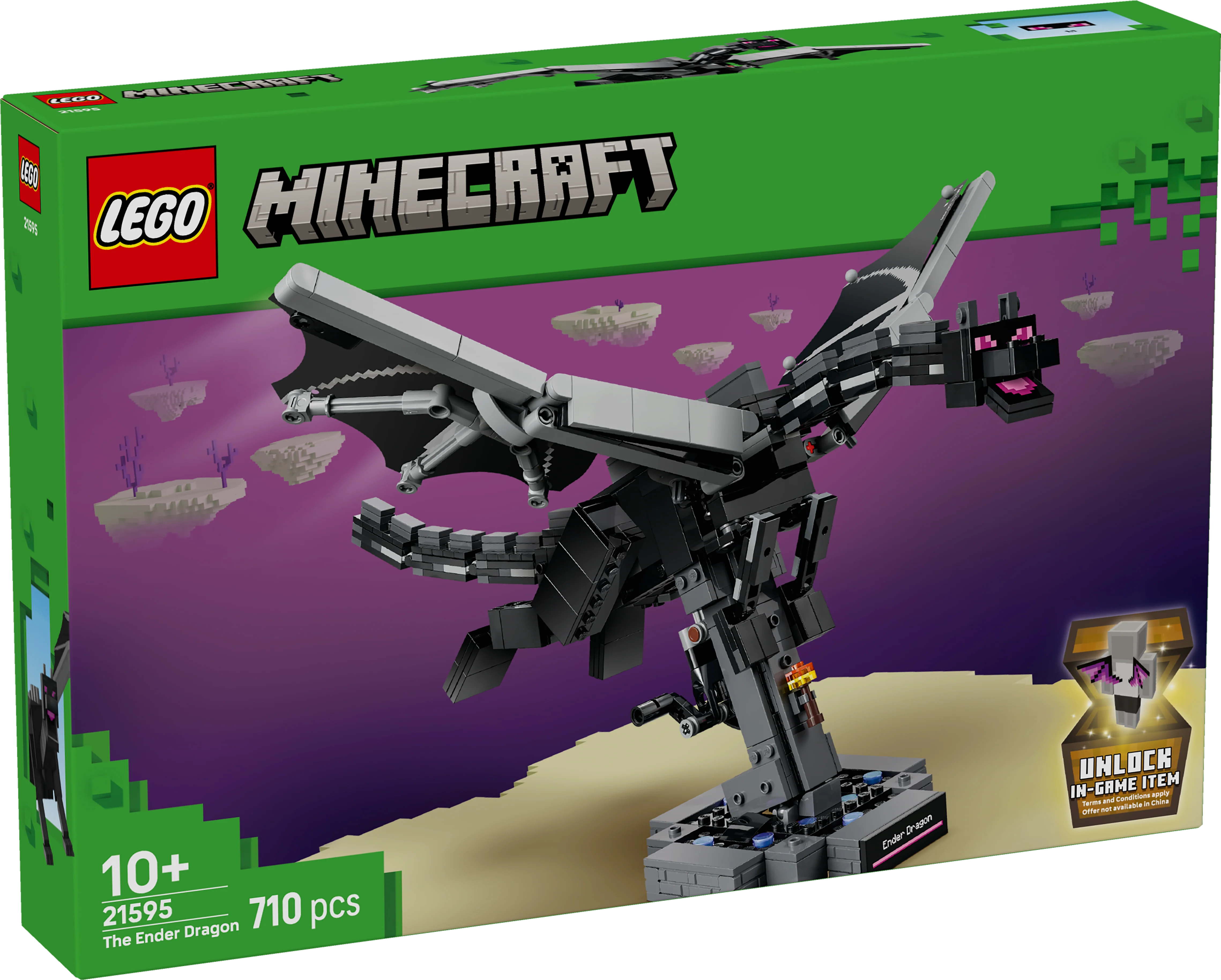 LEGO 21595 Minecraft The Ender Dragon Video Game Decor - Image 3