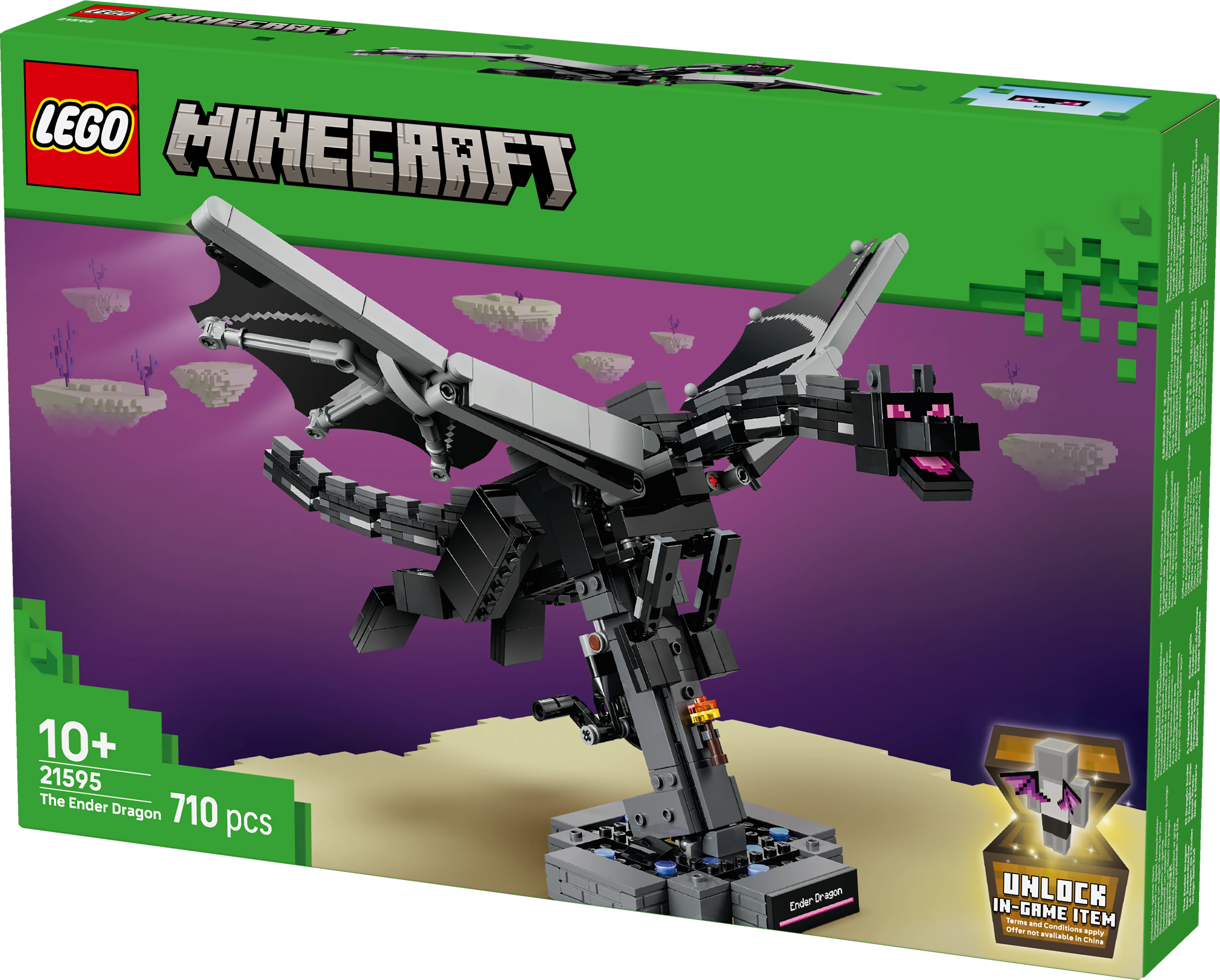 LEGO 21595 Minecraft The Ender Dragon Video Game Decor - Image 4
