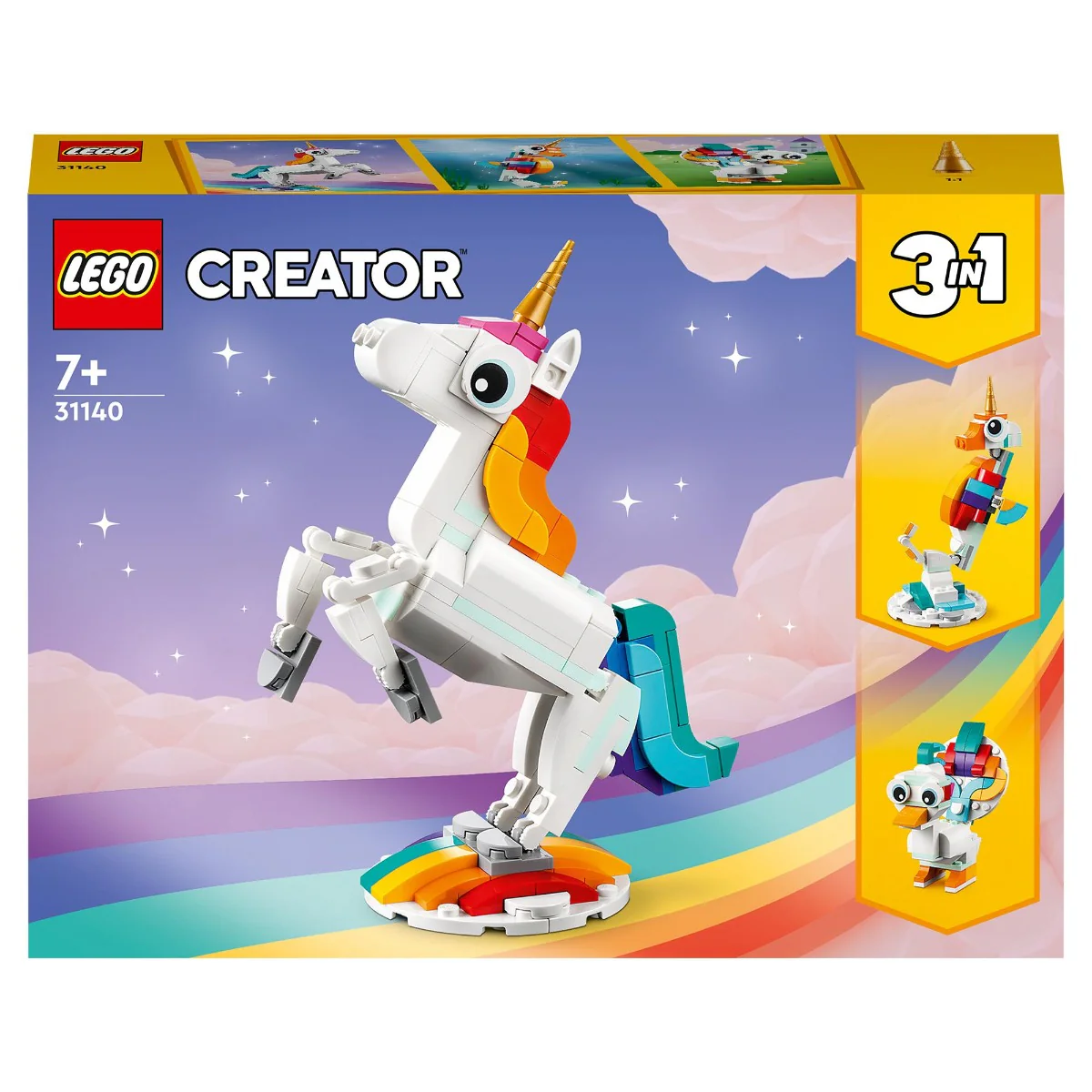 LEGO 31140 Creator 3 in 1 Magical Unicorn Toys Animal Playset - Image 10
