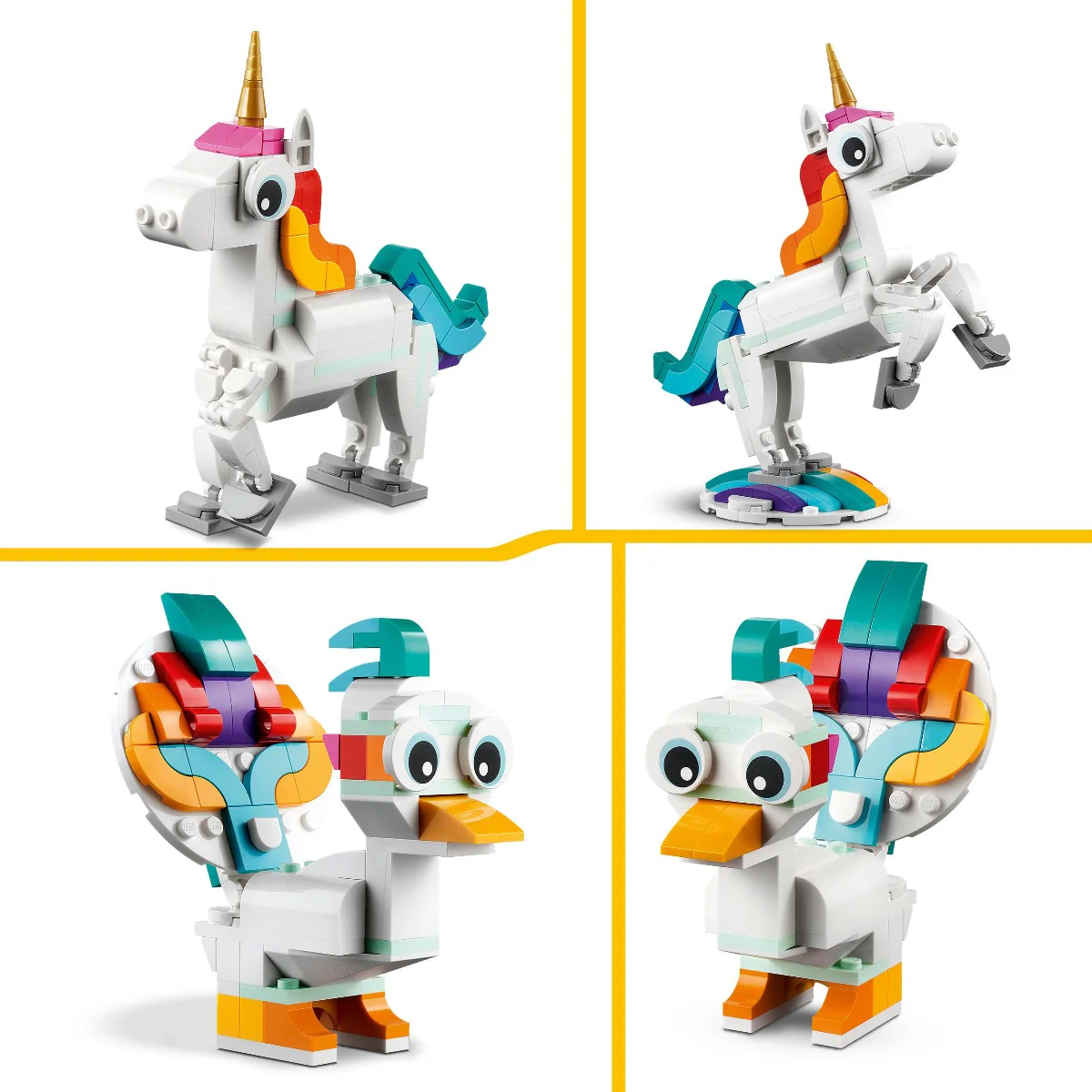 LEGO 31140 Creator 3 in 1 Magical Unicorn Toys Animal Playset - Image 4