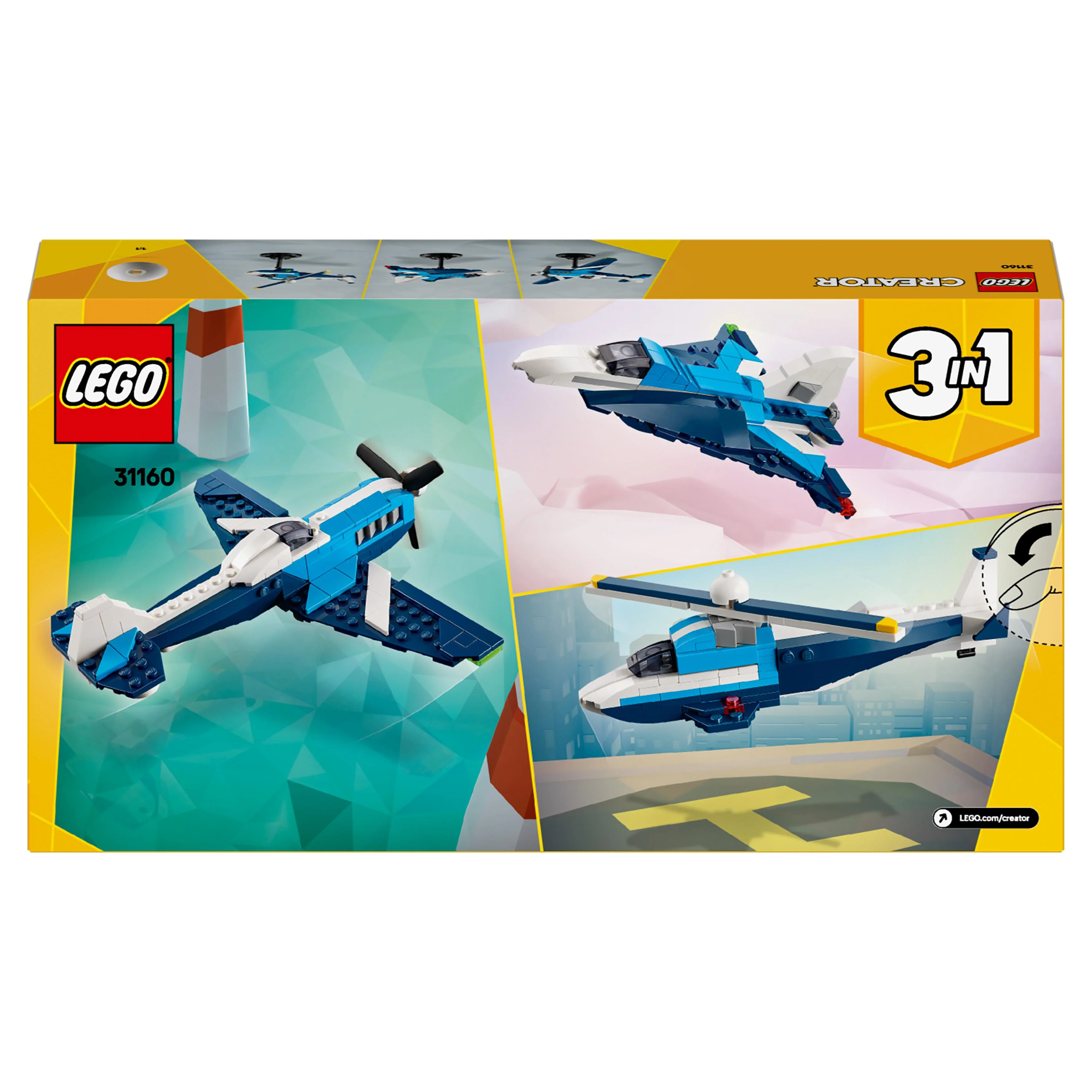 LEGO 31160 Creator 3in1 Aircraft: Race Plane - Image 3