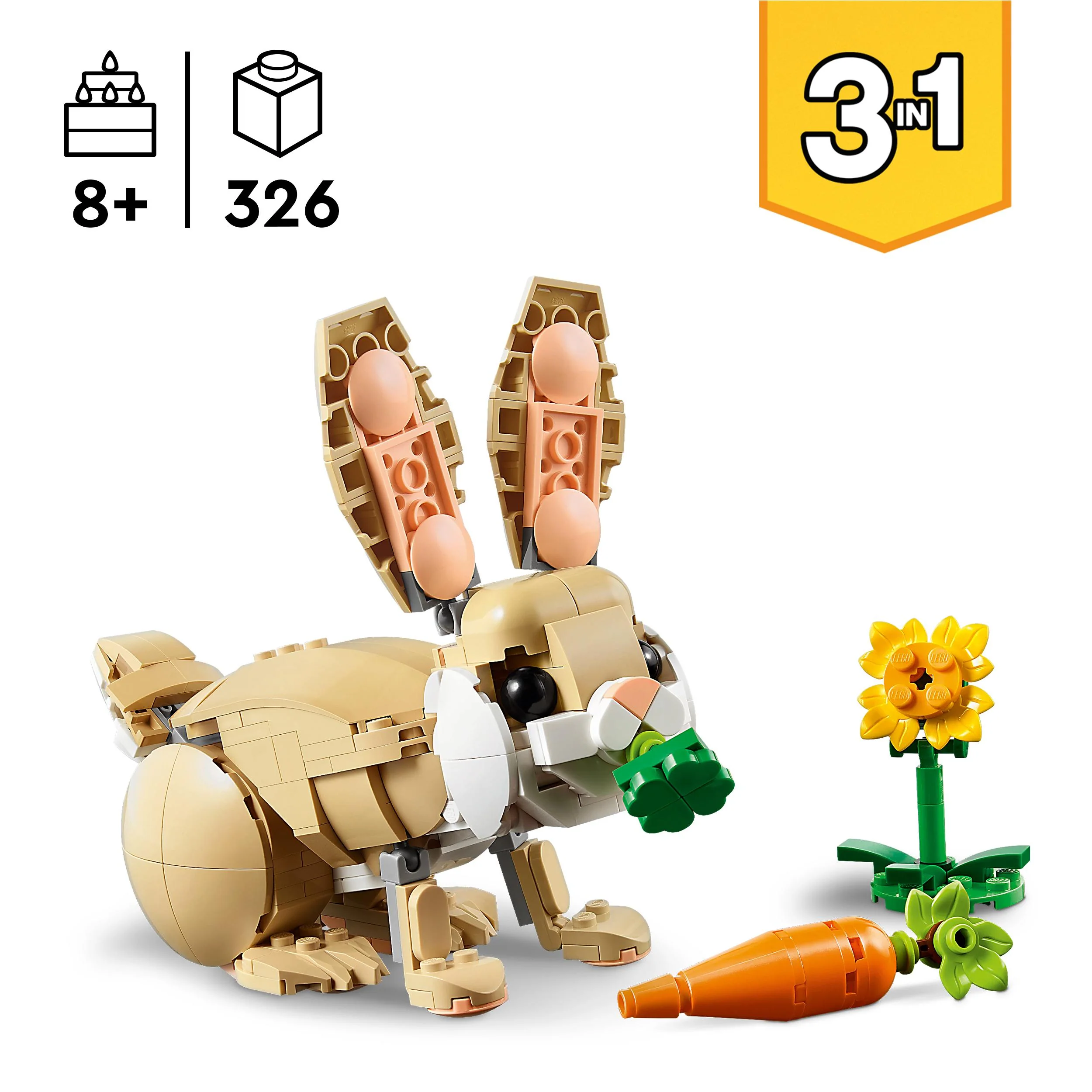 LEGO 31162 Creator 3in1 Cute Bunny - Image 3