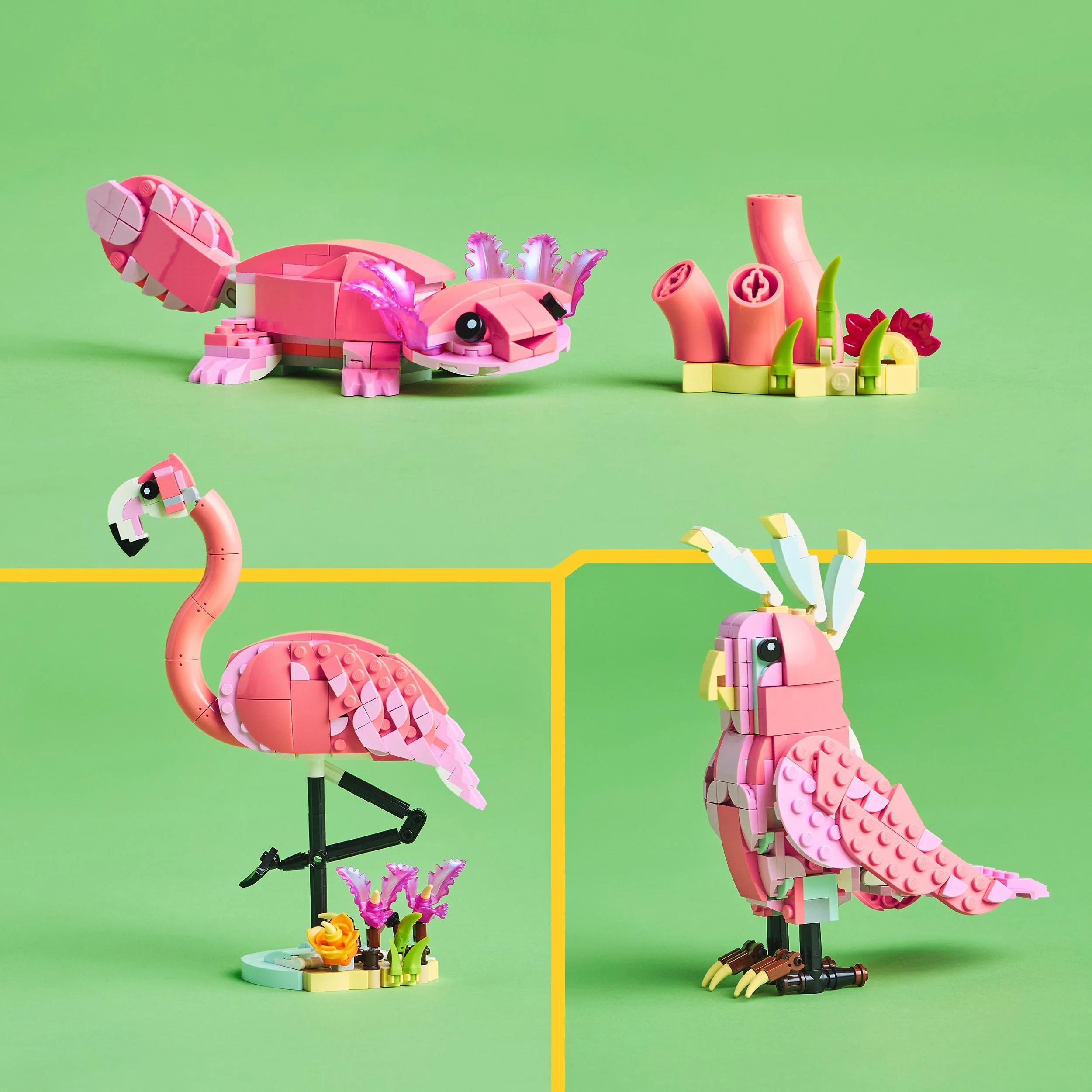 LEGO 31170 Creator 3in1 Wild Animals: Pink Flamingo Animal Toy Set - Image 5