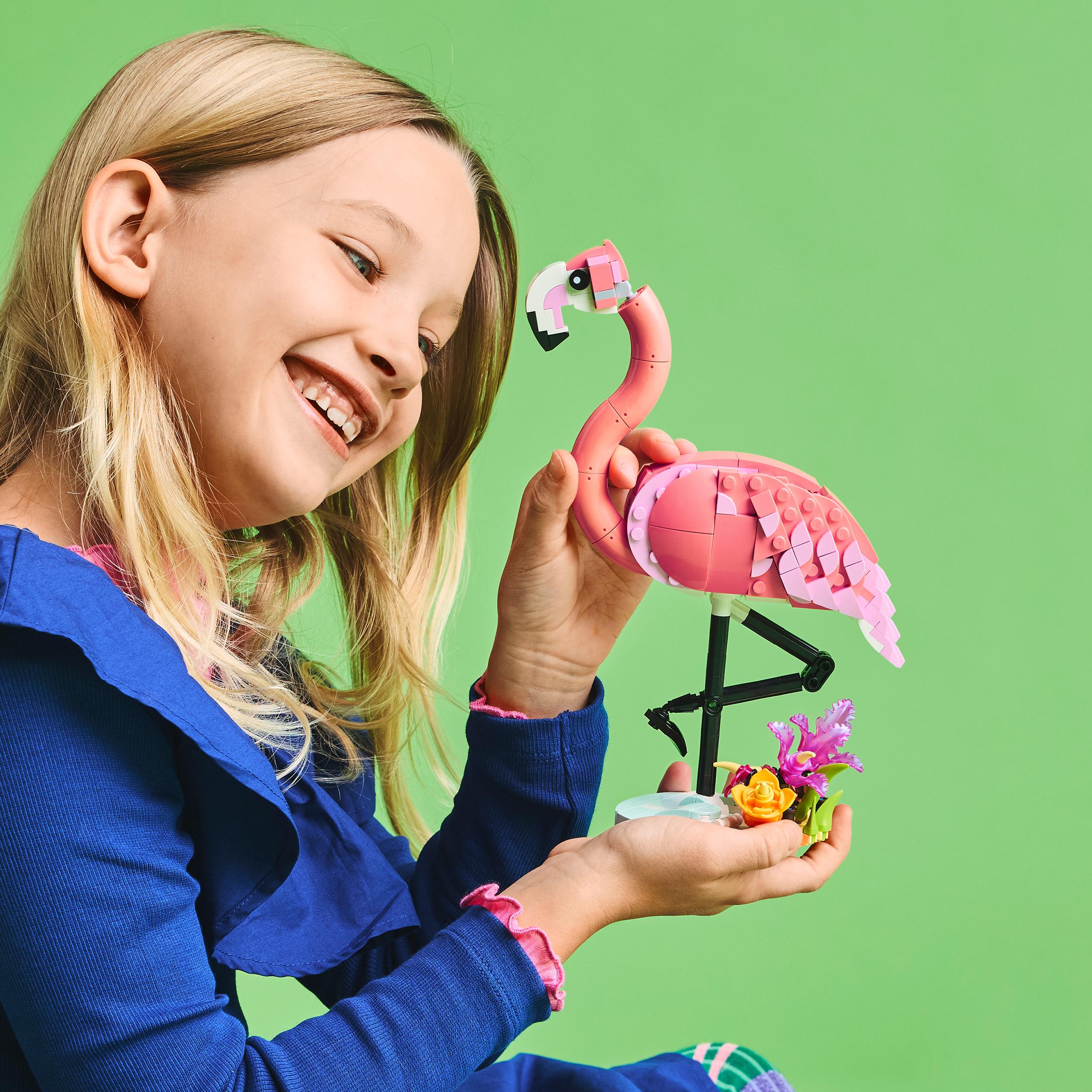 LEGO 31170 Creator 3in1 Wild Animals: Pink Flamingo Animal Toy Set - Image 9
