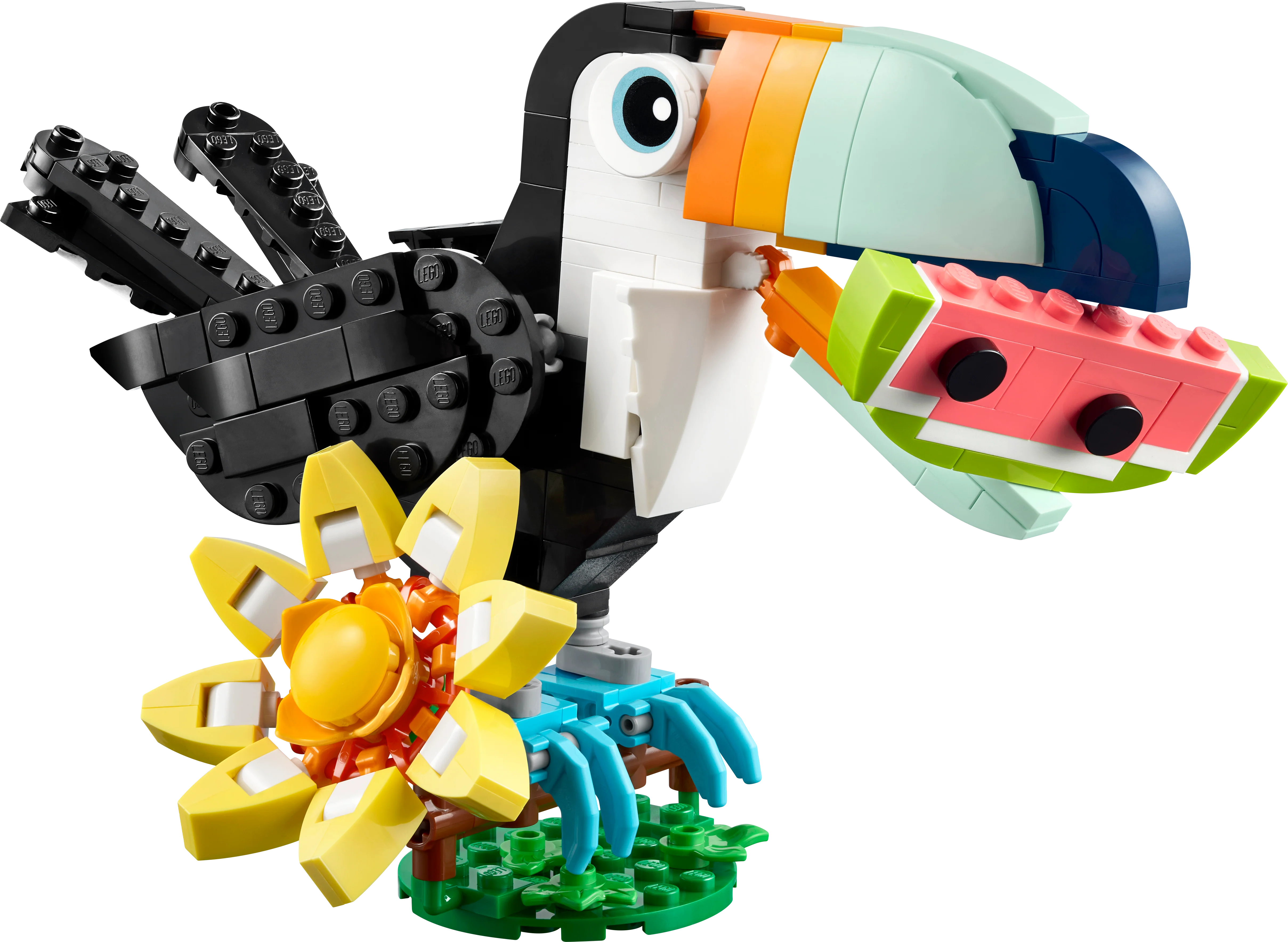 LEGO 31173 Creator 3in1 Wild Animals: Tropical Toucan Figure Playset - Image 5