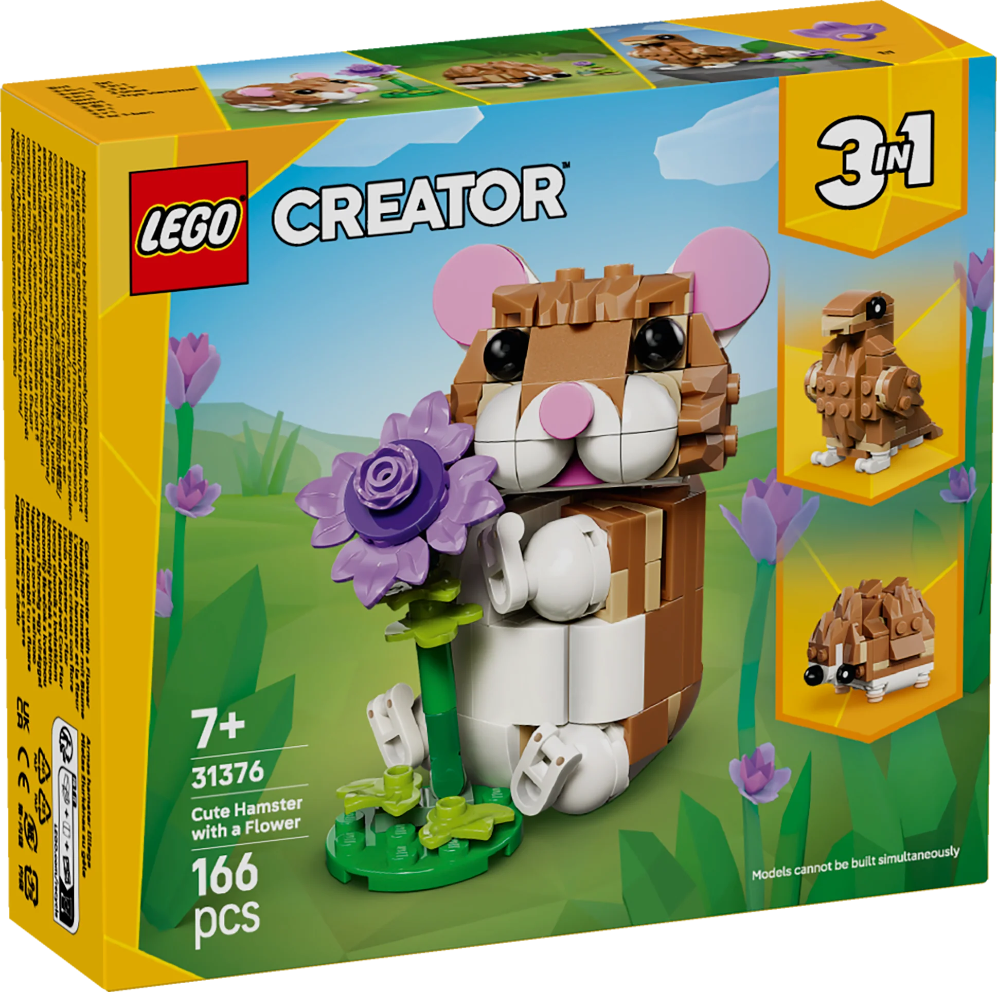 LEGO 31376 LEGO Creator Cute Hamster with a Flower - Image 4