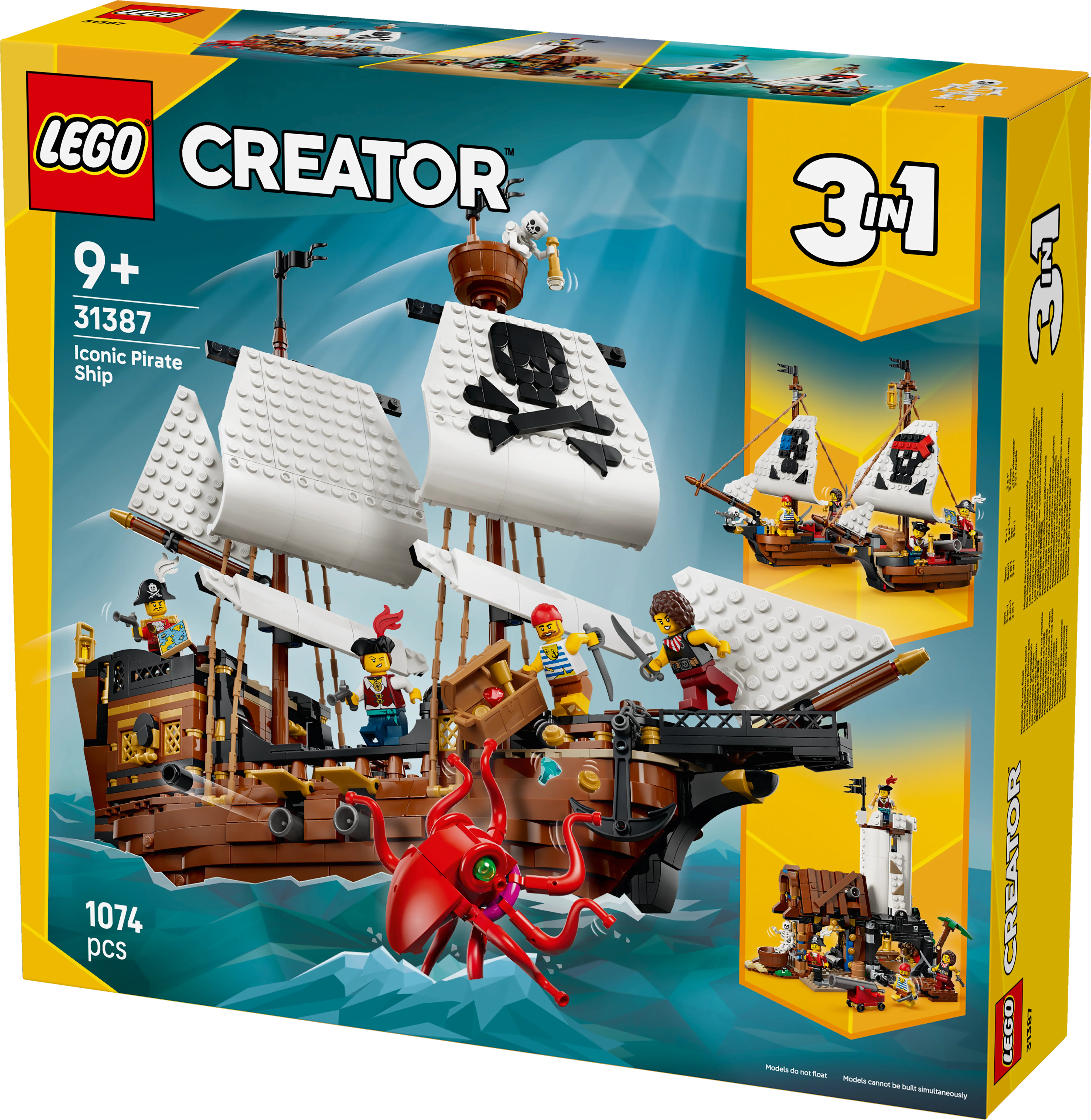 LEGO 31387 Creator 3 in 1 Iconic Pirate Ship Toy - Image 2