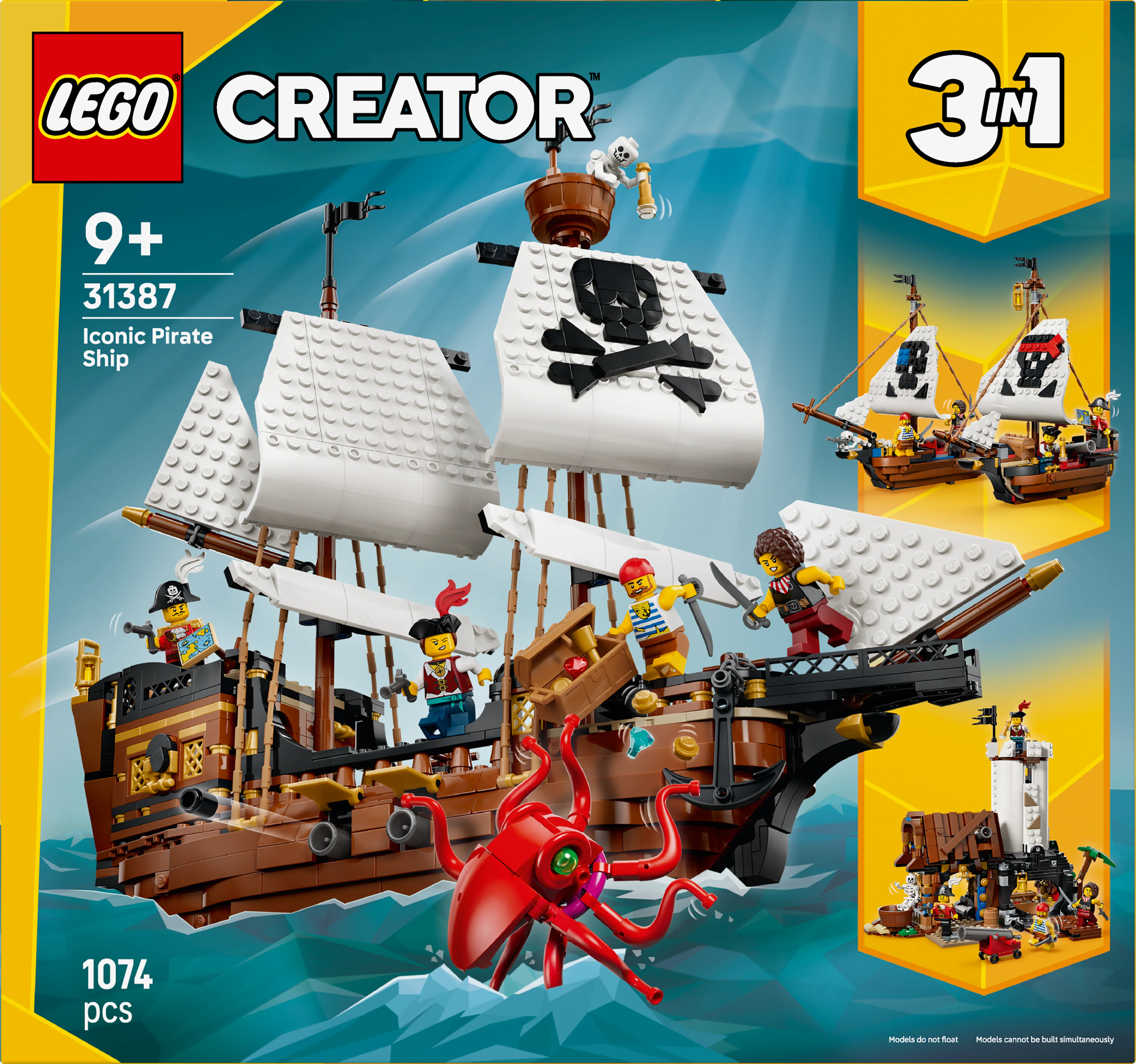 LEGO 31387 Creator 3 in 1 Iconic Pirate Ship Toy - Image 3
