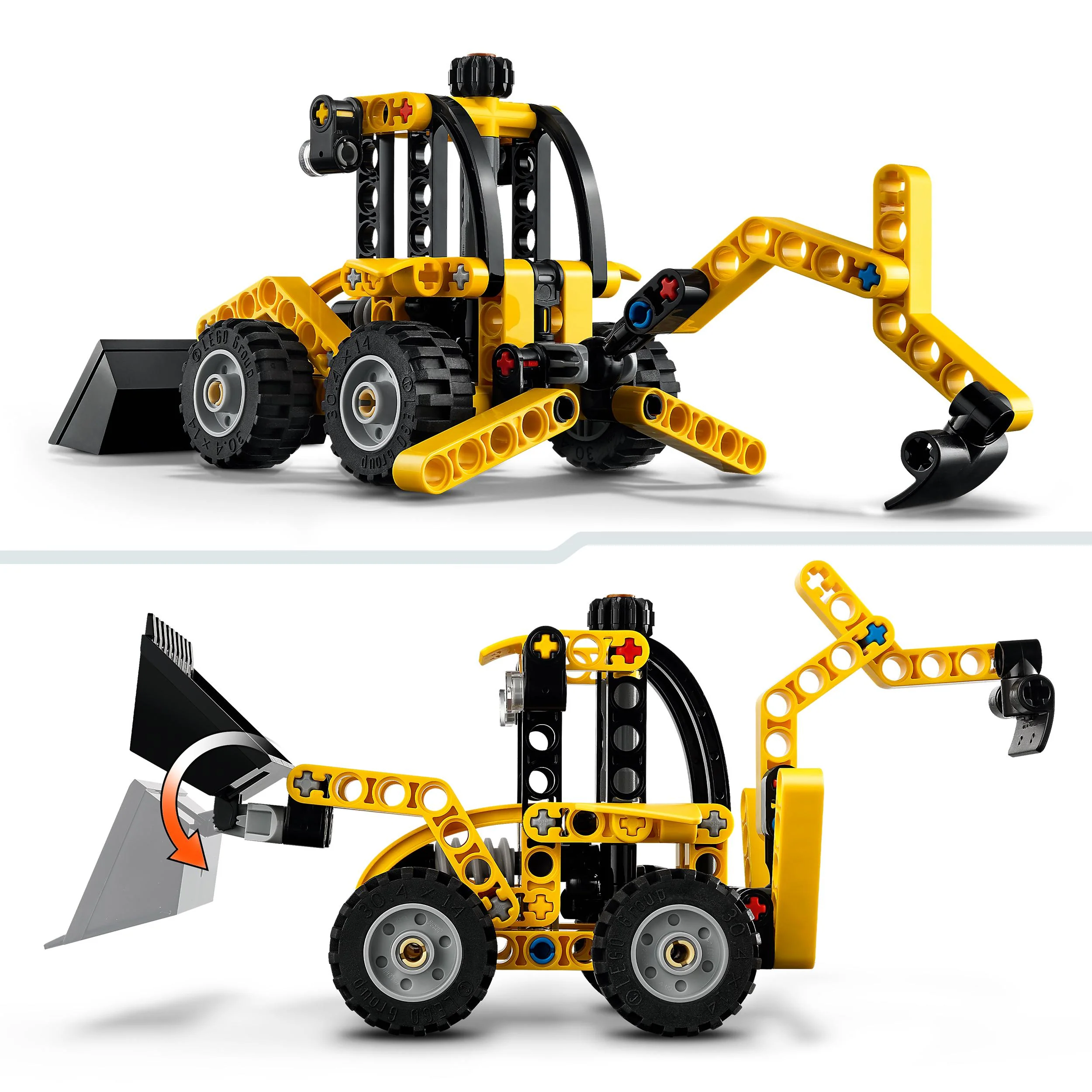LEGO 42197 Technic Backhoe Loader Construction Vehicle - Image 3