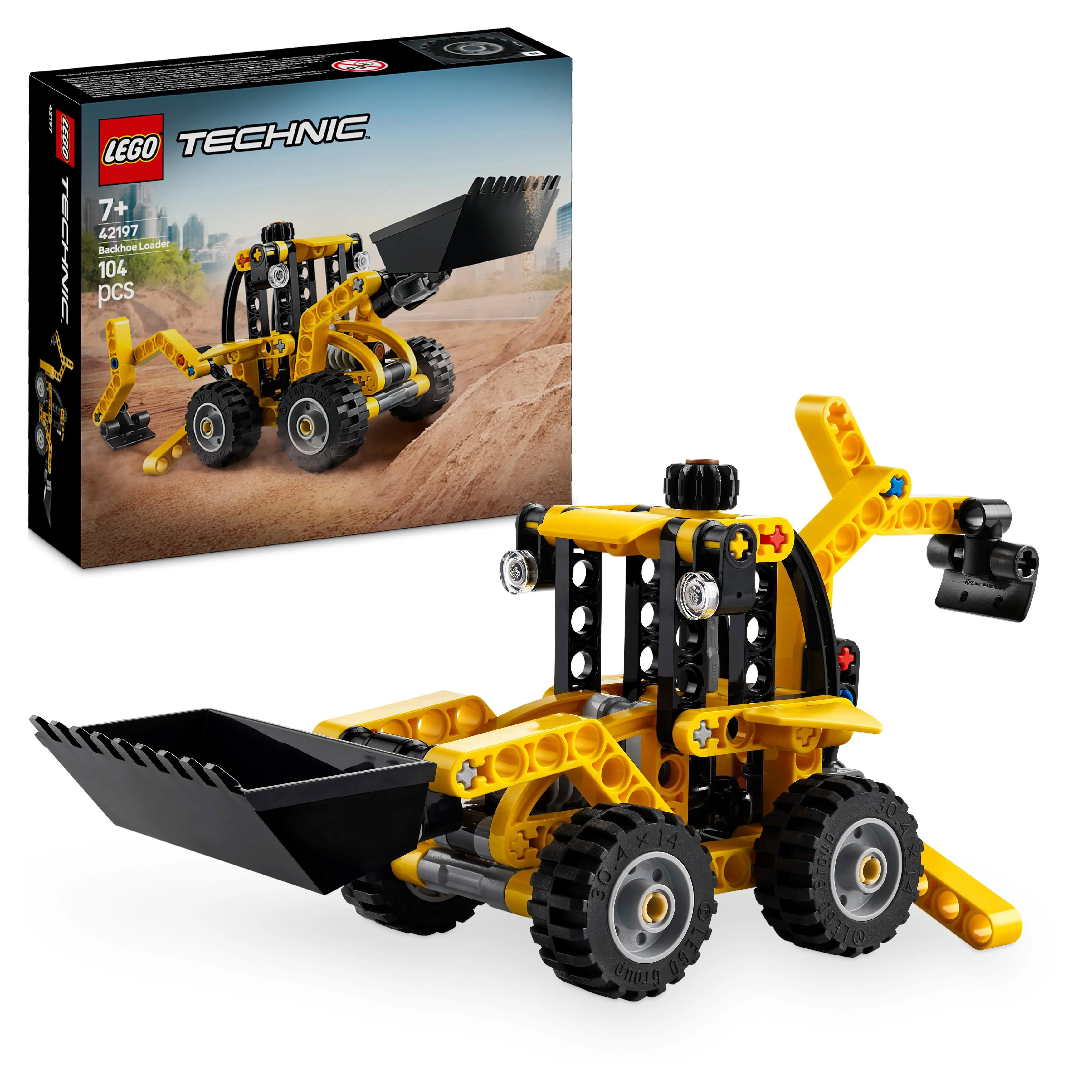 LEGO 42197 Technic Backhoe Loader Construction Vehicle - Image 6