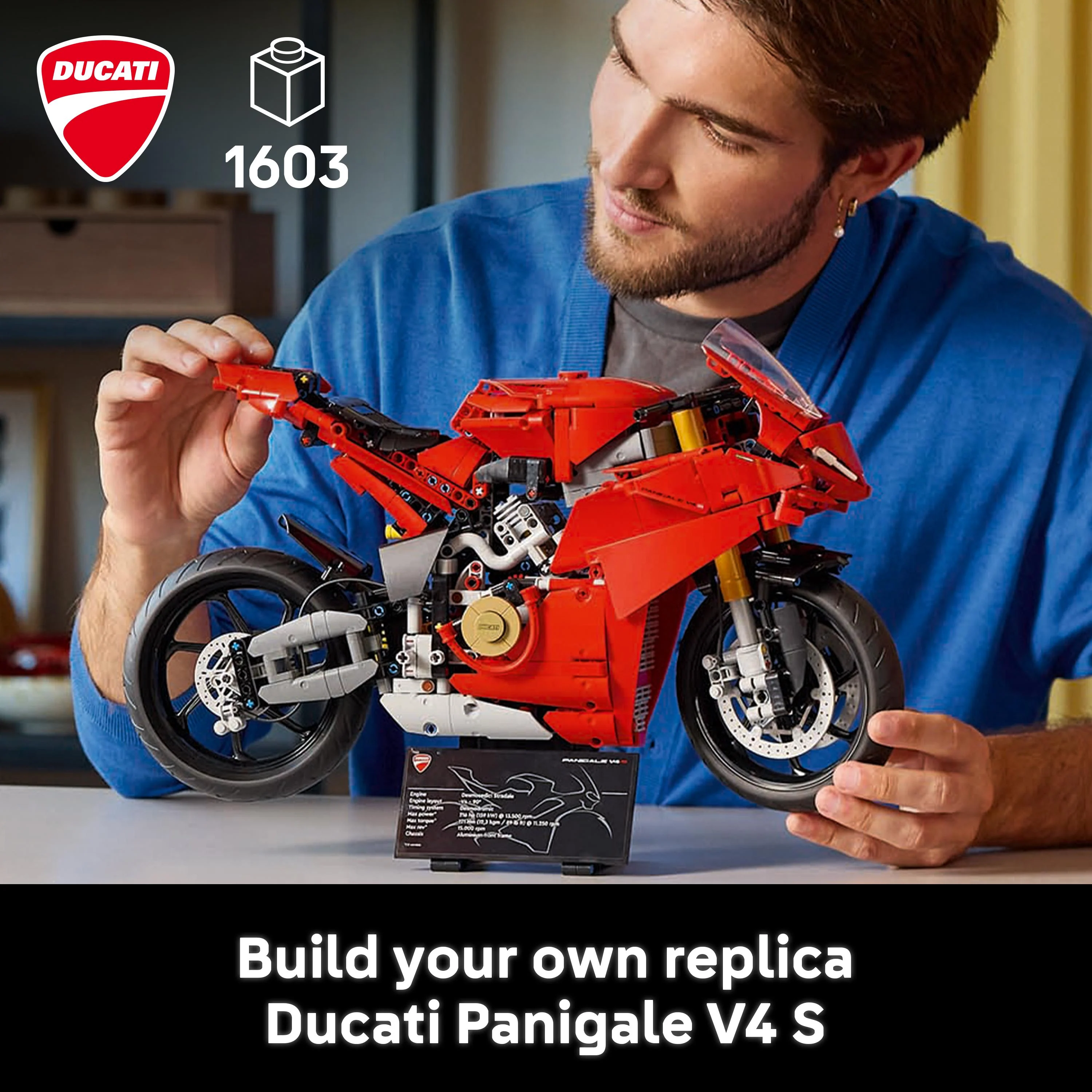 LEGO 42202 Technic Ducati Panigale V4 S Motorcycle Model - Image 8