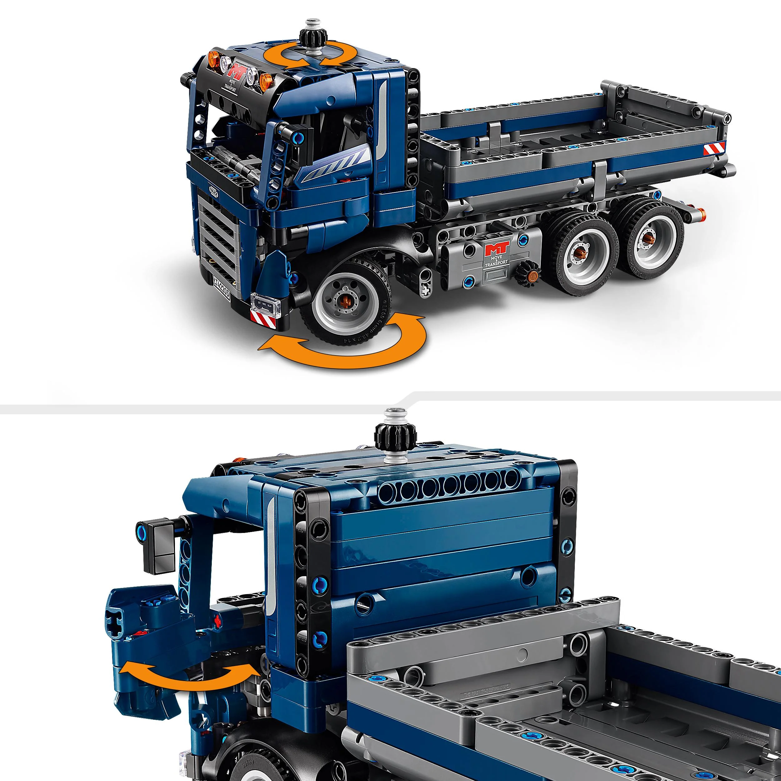 LEGO 42203 Technic Tipping Dump Truck, Vehicle Construction Toy Set - Image 4