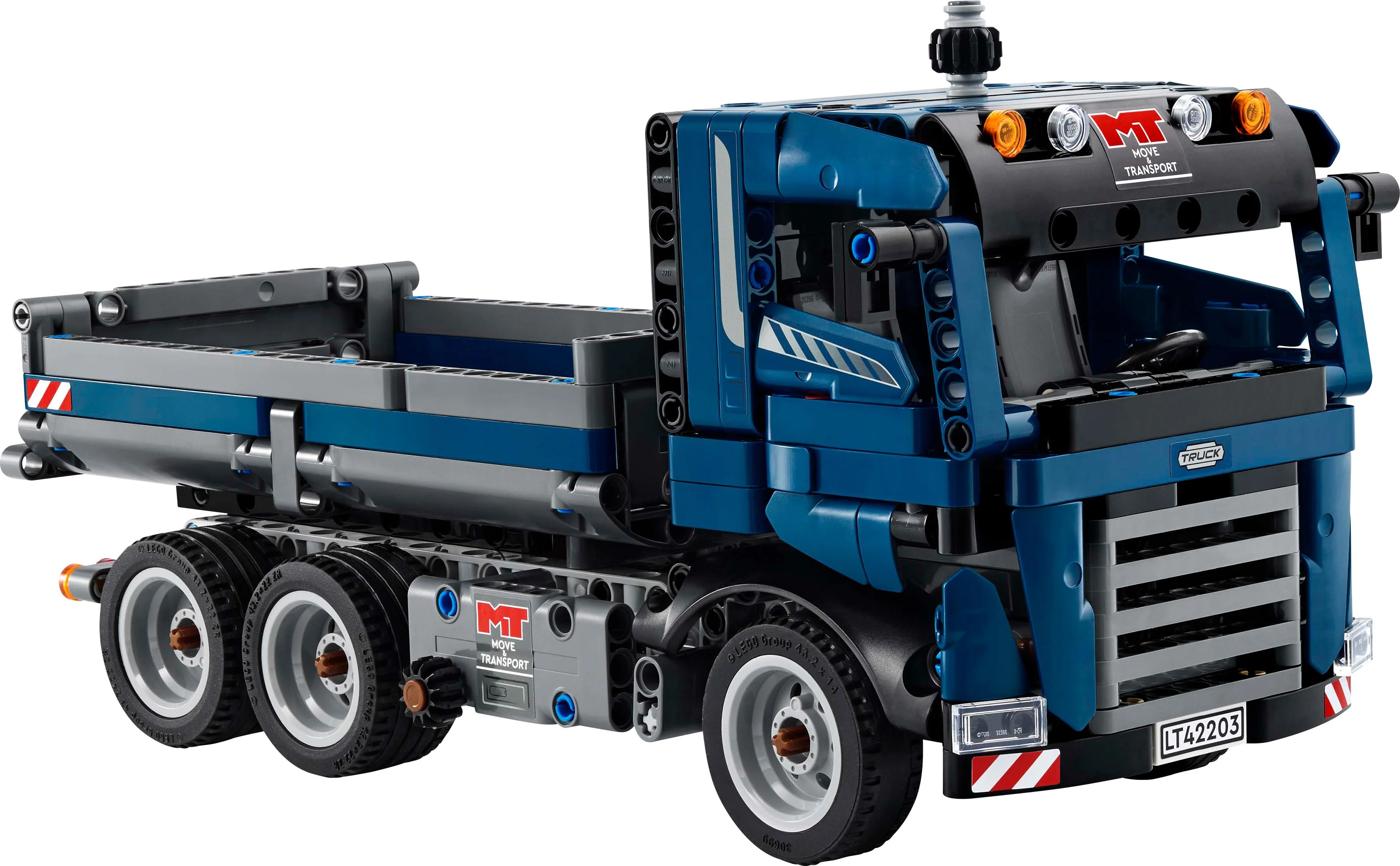LEGO 42203 Technic Tipping Dump Truck, Vehicle Construction Toy Set - Image 9