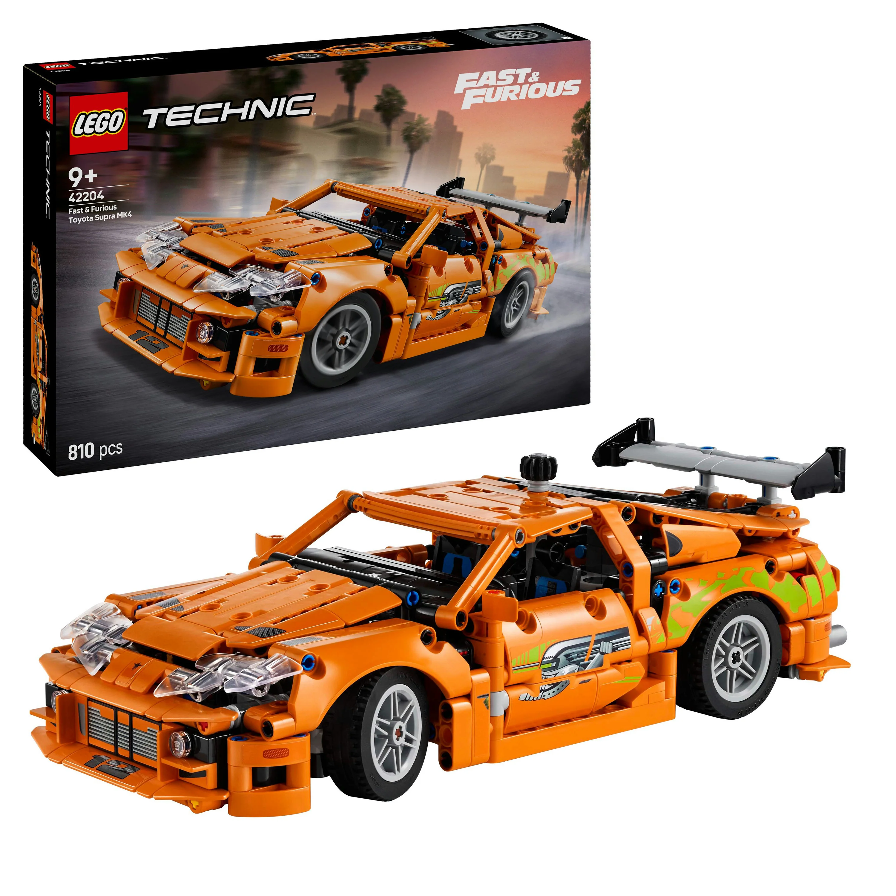 LEGO 42204 Technic Fast and Furious Toyota Supra MK4 Race Car Toy - Image 10