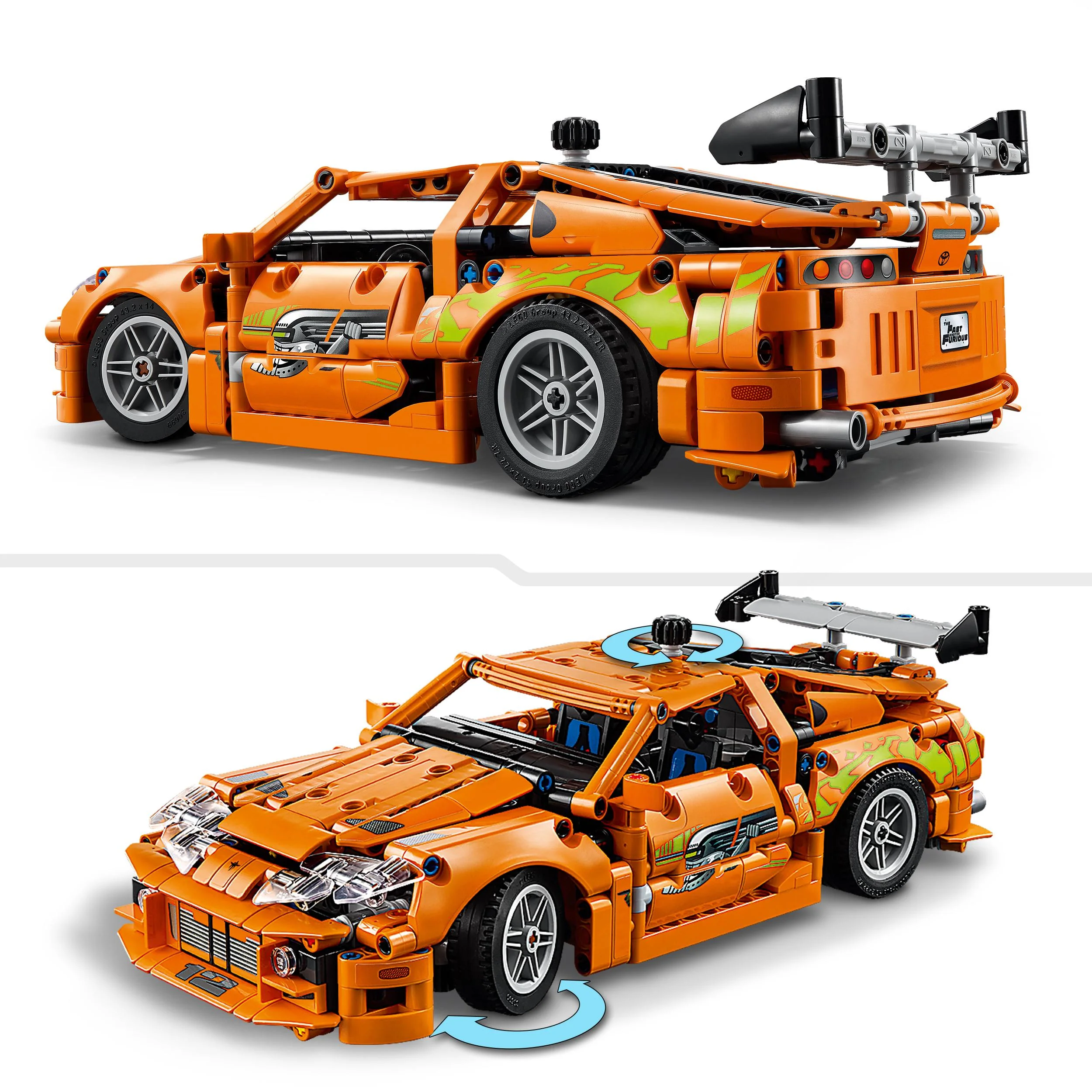 LEGO 42204 Technic Fast and Furious Toyota Supra MK4 Race Car Toy - Image 3