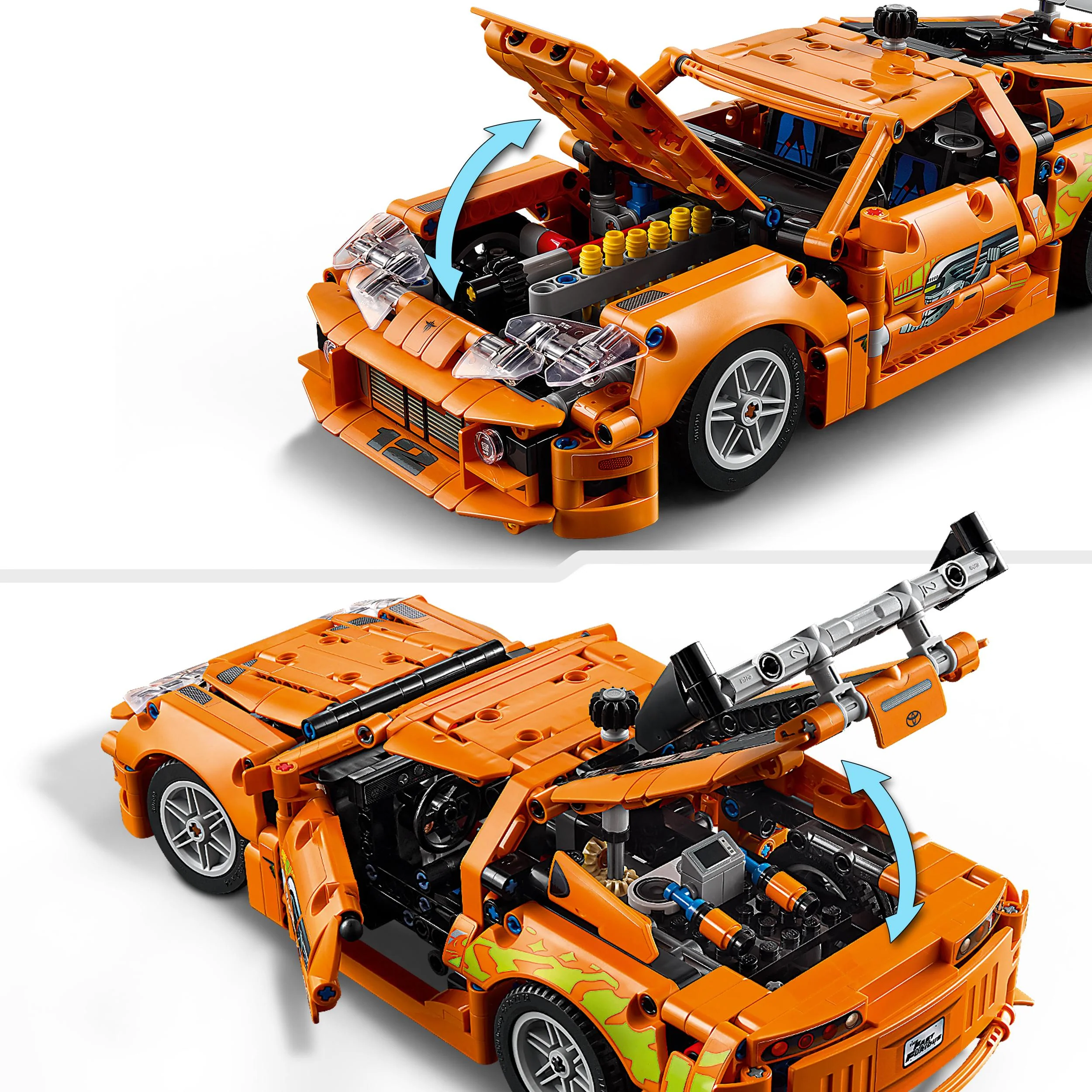 LEGO 42204 Technic Fast and Furious Toyota Supra MK4 Race Car Toy - Image 4