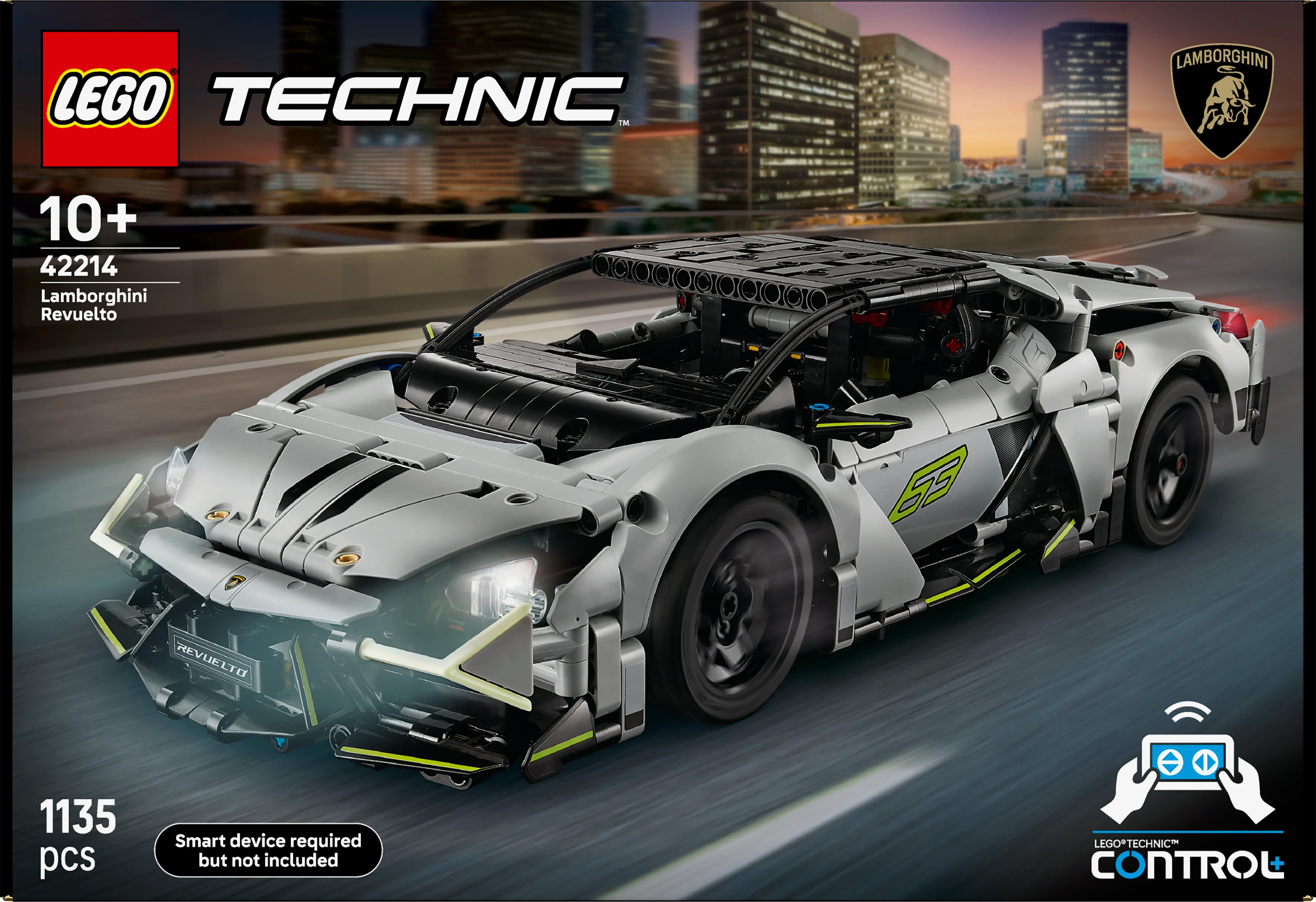LEGO 42214 Technic Lamborghini Revuelto Super Sports Car Set STEM Building Toy - Image 3