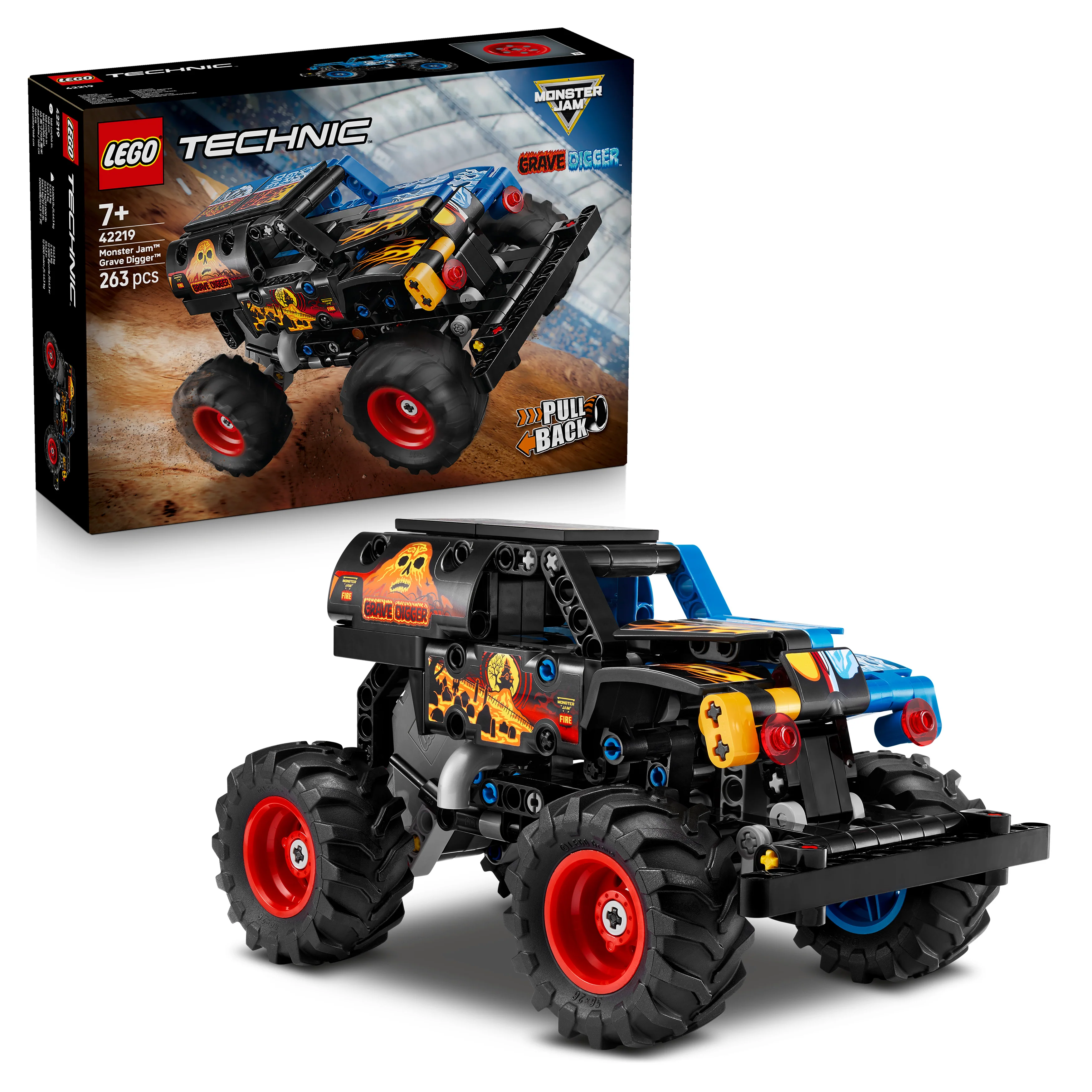 LEGO 42219 Technic Monster Jam Grave Digger Fire and Ice - Image 3
