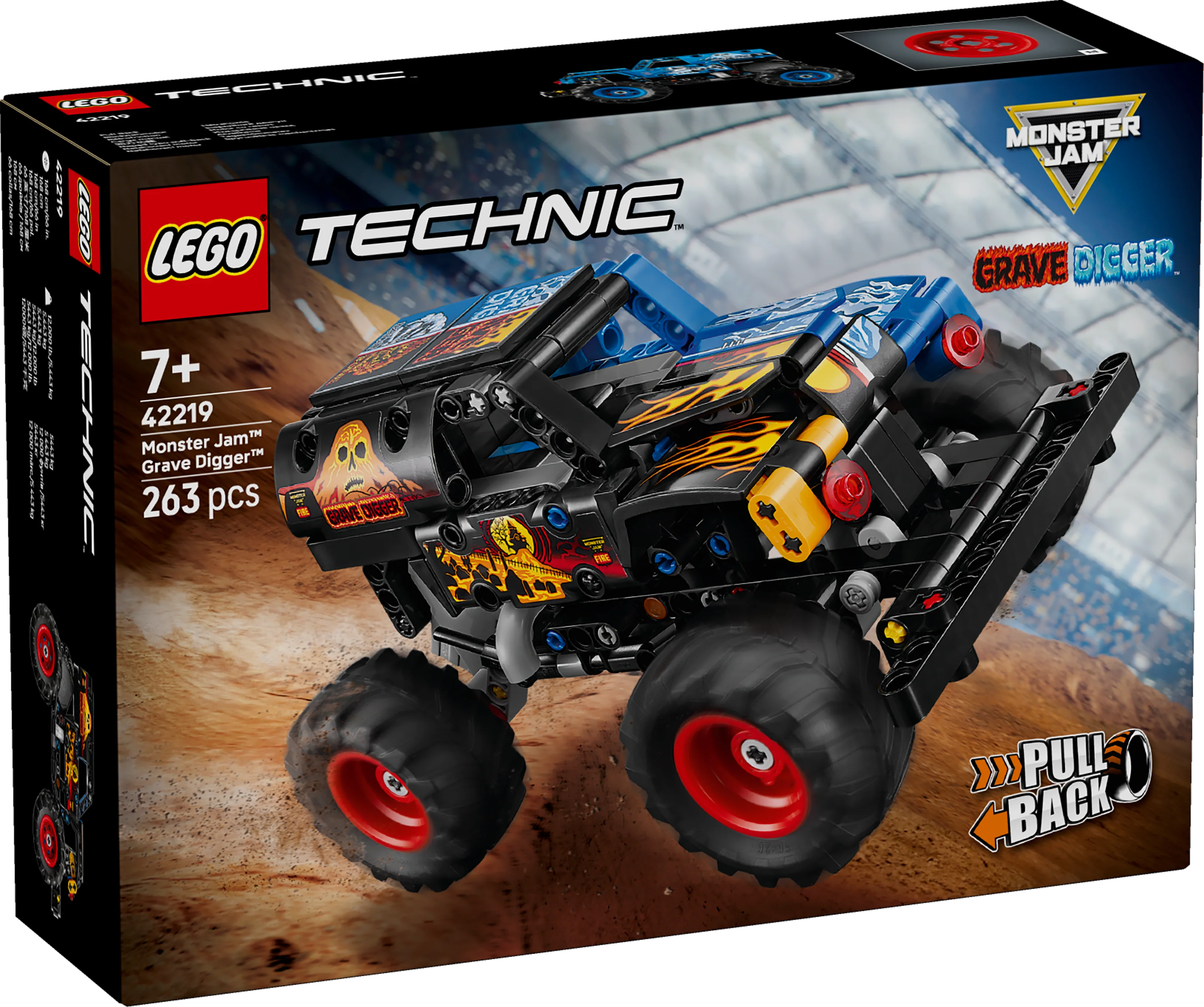 LEGO 42219 Technic Monster Jam Grave Digger Fire and Ice - Image 5
