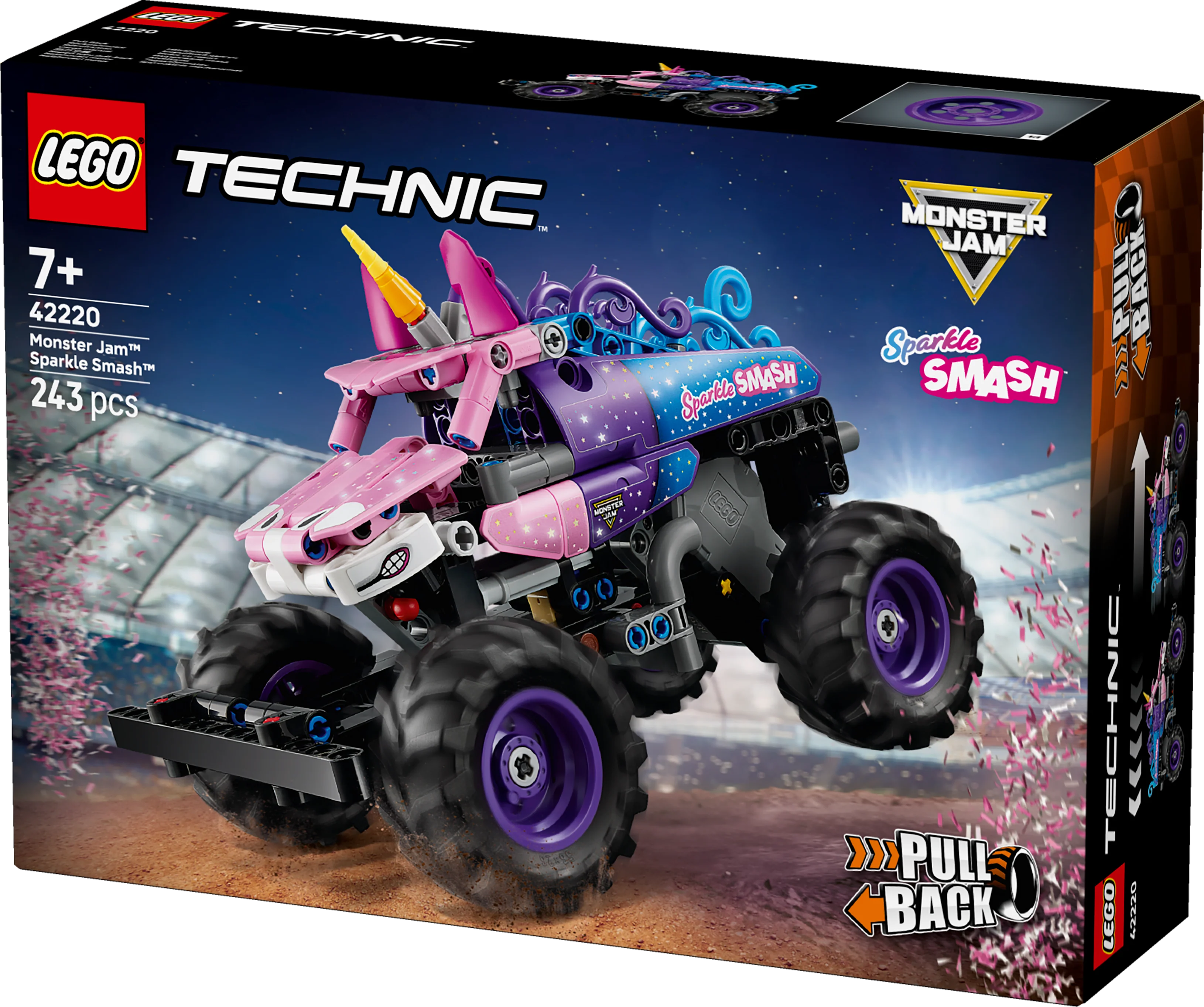 LEGO 42220 Technic Monster Jam Sparkle Smash PullBack - Image 3