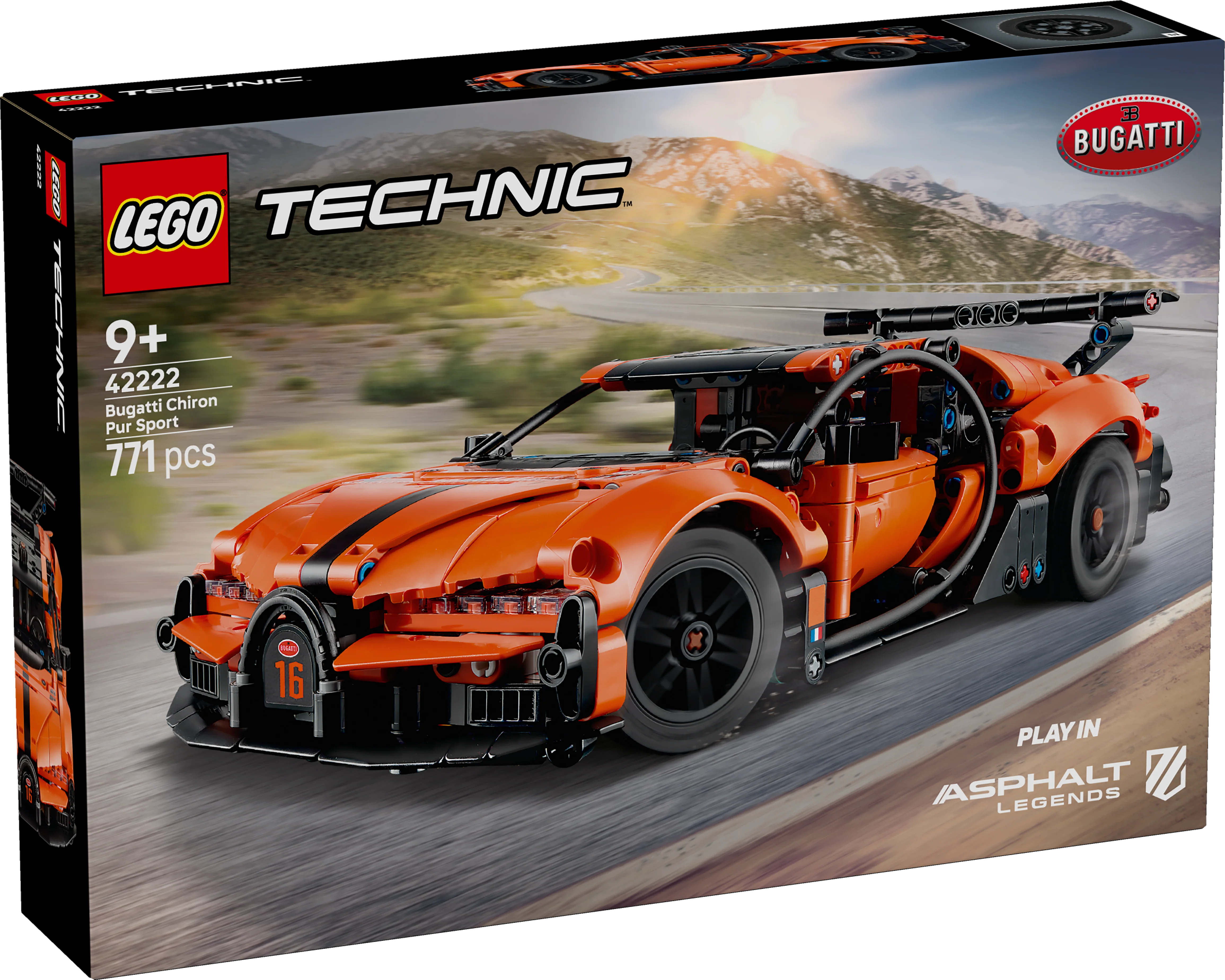 LEGO 42222 Technic Bugatti Chiron Pur Sport Hypercar - Image 4