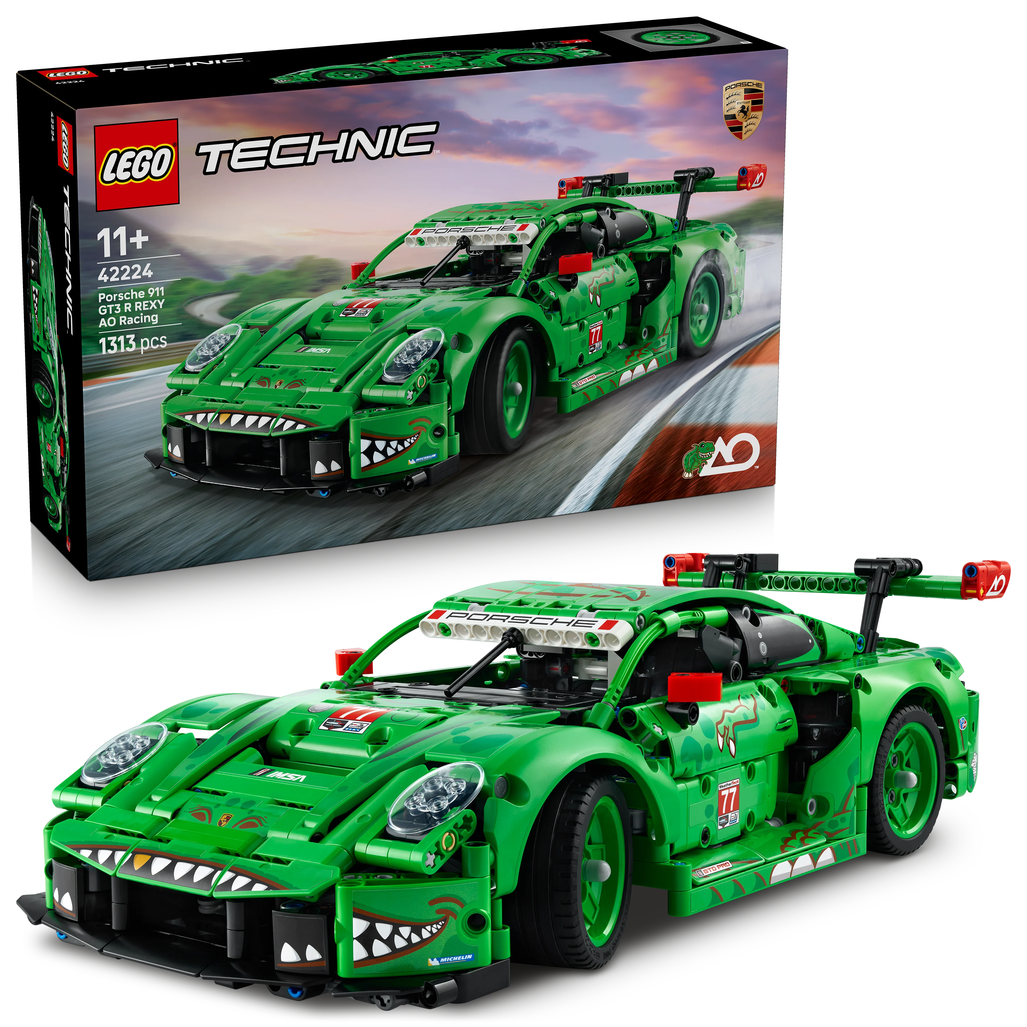 LEGO 42224 Technic Porsche 911 GT3 R REXY AO Racing Car - Image 2