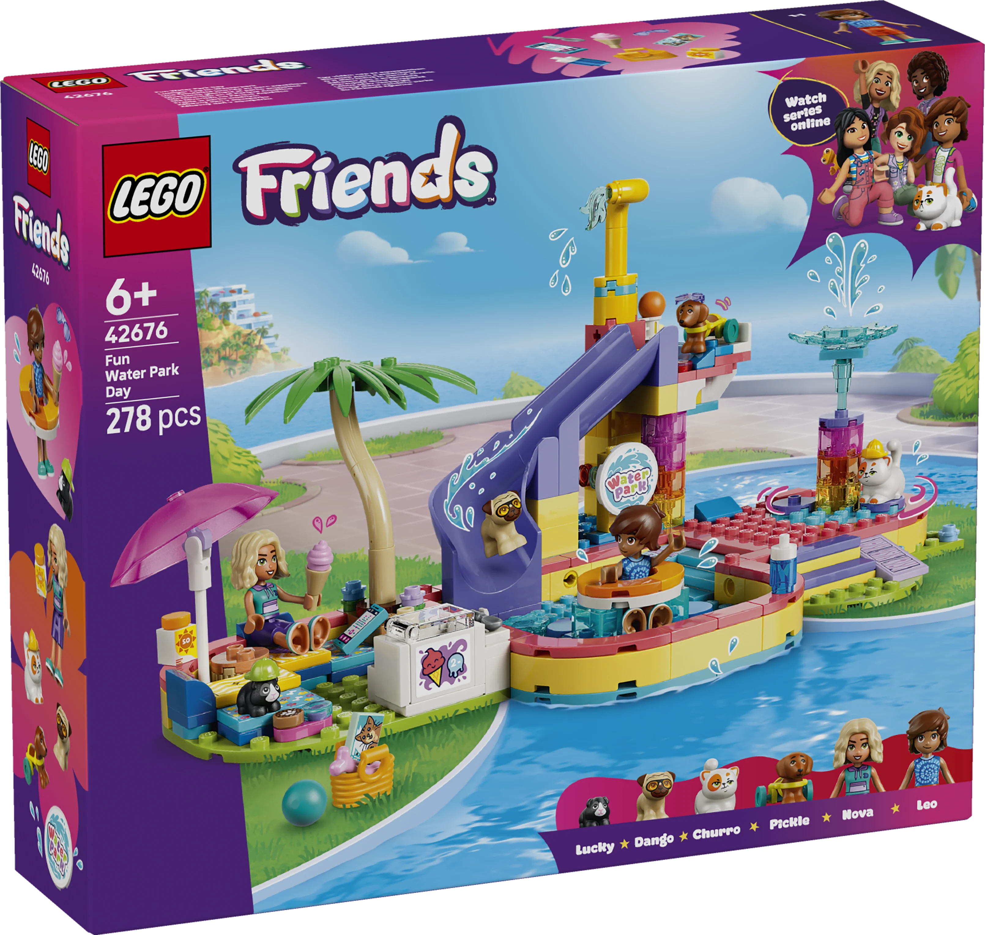 LEGO 42676 Friends Fun Water Park Day Building Toy Playset - Image 5