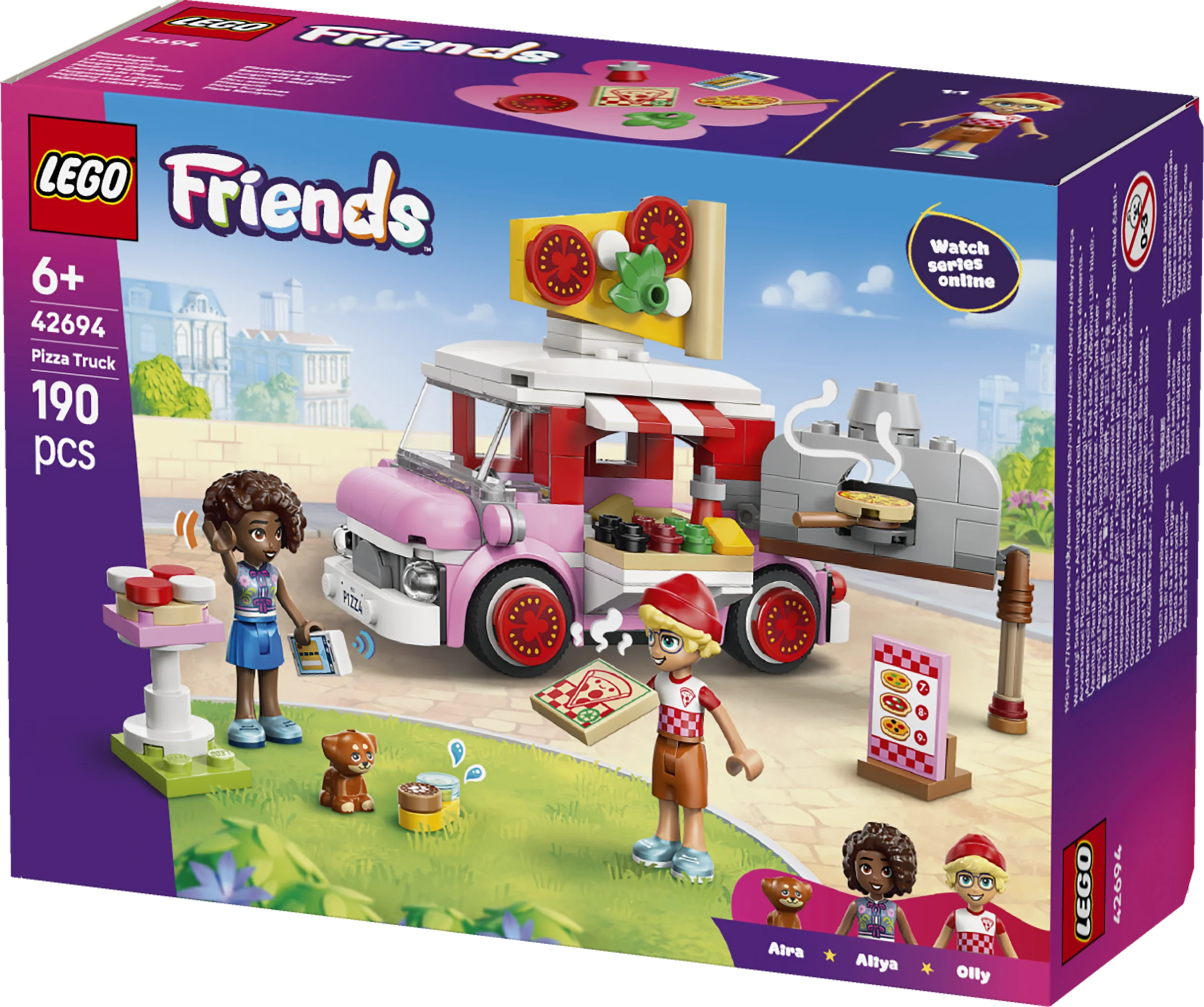LEGO 42694 Friends Pizza Truck Building Toy Playset - Image 2