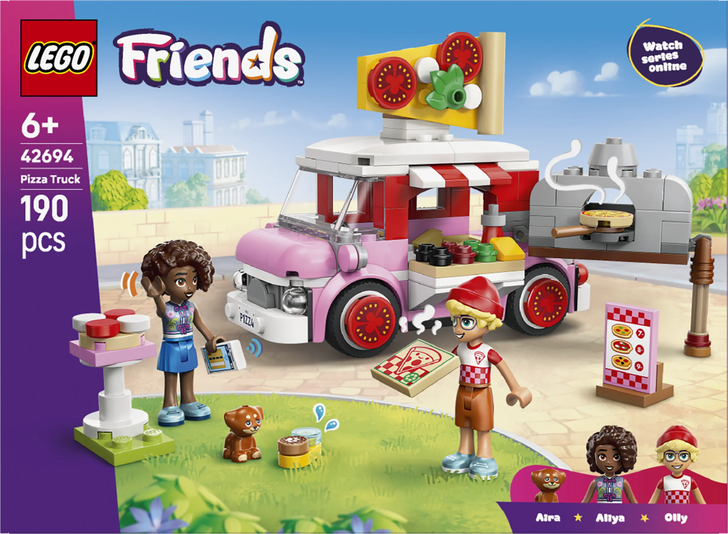 LEGO 42694 Friends Pizza Truck Building Toy Playset - Image 3