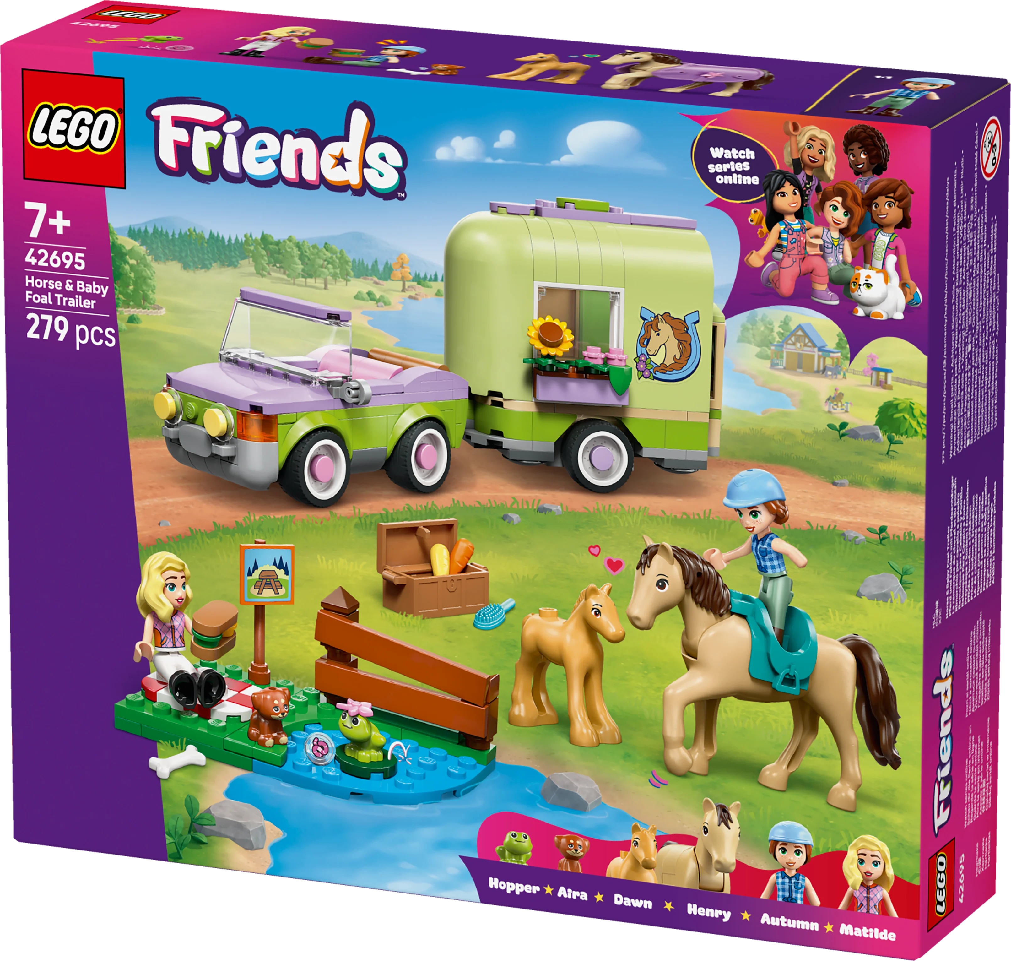 LEGO 42695 Friends Horse & Baby Foal Trailer - Image 5