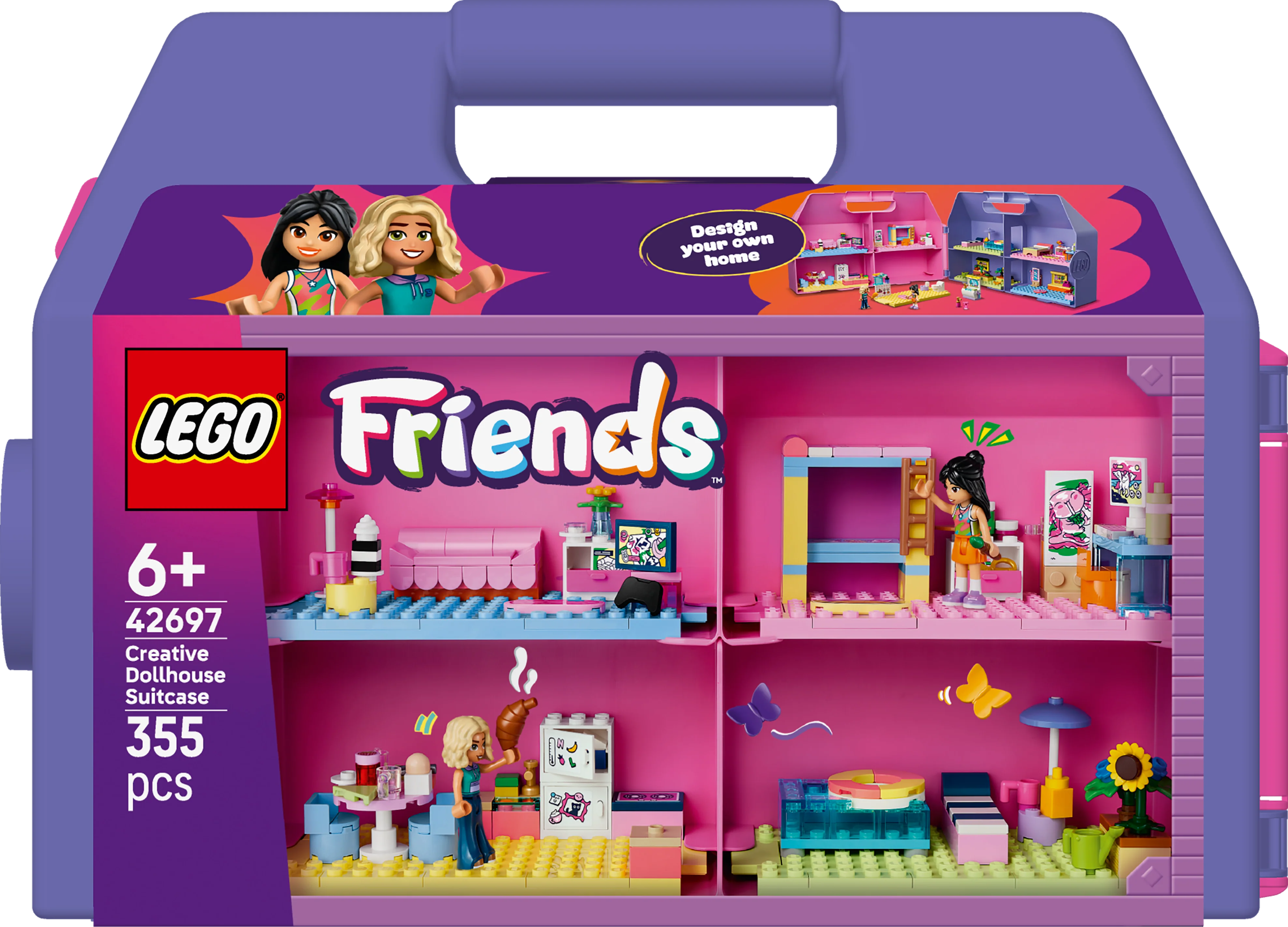 LEGO 42697 Friends Creative Dollhouse Suitcase Building Set