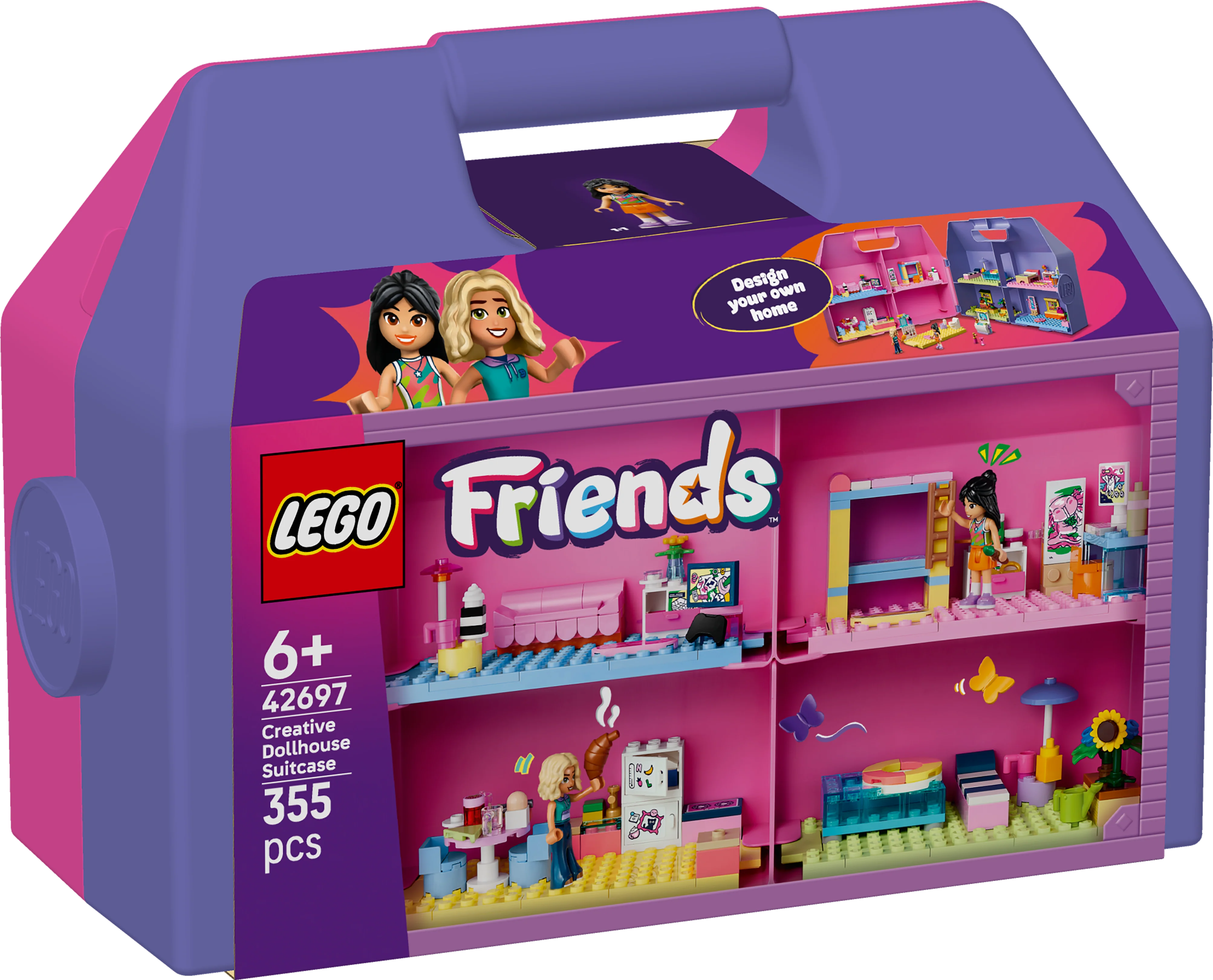 LEGO 42697 Friends Creative Dollhouse Suitcase Building Set - Image 3