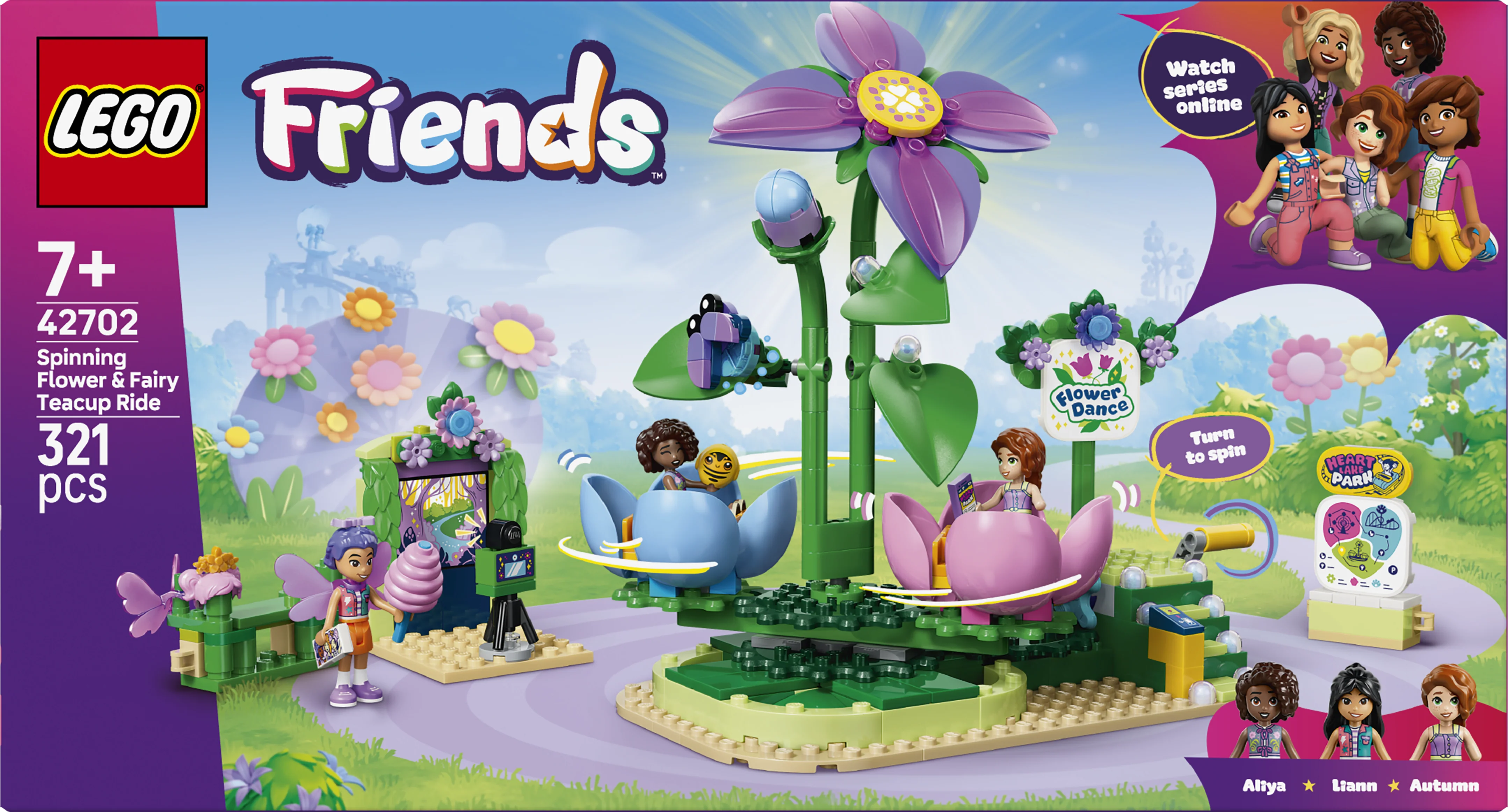 LEGO 42702 Friends Spinning Flower & Fairy Teacup Ride Toy
