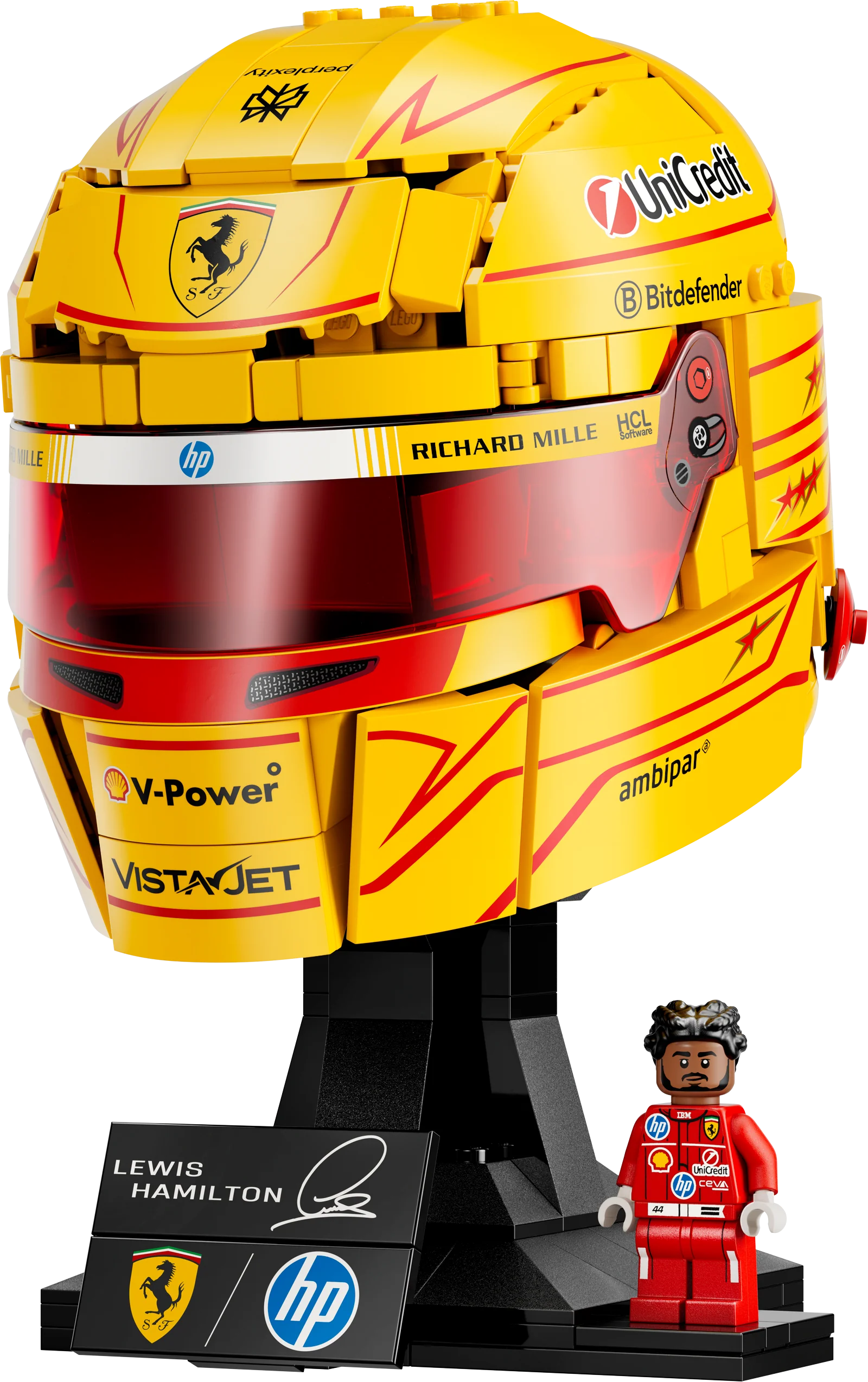 LEGO 43022 Editions Formula 1 Scuderia Ferrari HP Lewis Hamilton Helmet - Image 4
