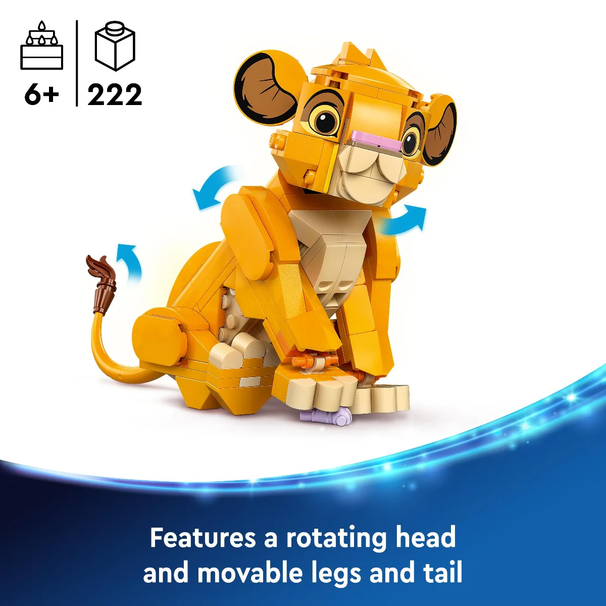 LEGO 43243 Disney Simba the Lion King Cub Building Toy for Kids - Image 9